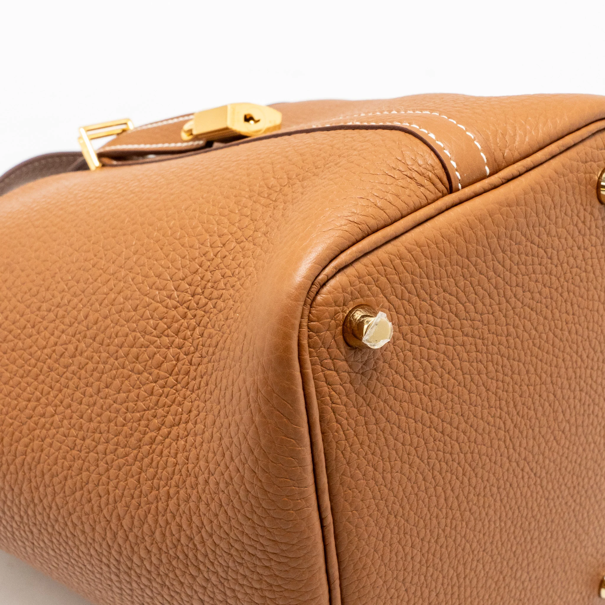 Hermes Picotin 18 Lock Bag Clemence Calfskin Gold GHW Stamp B - Image 9