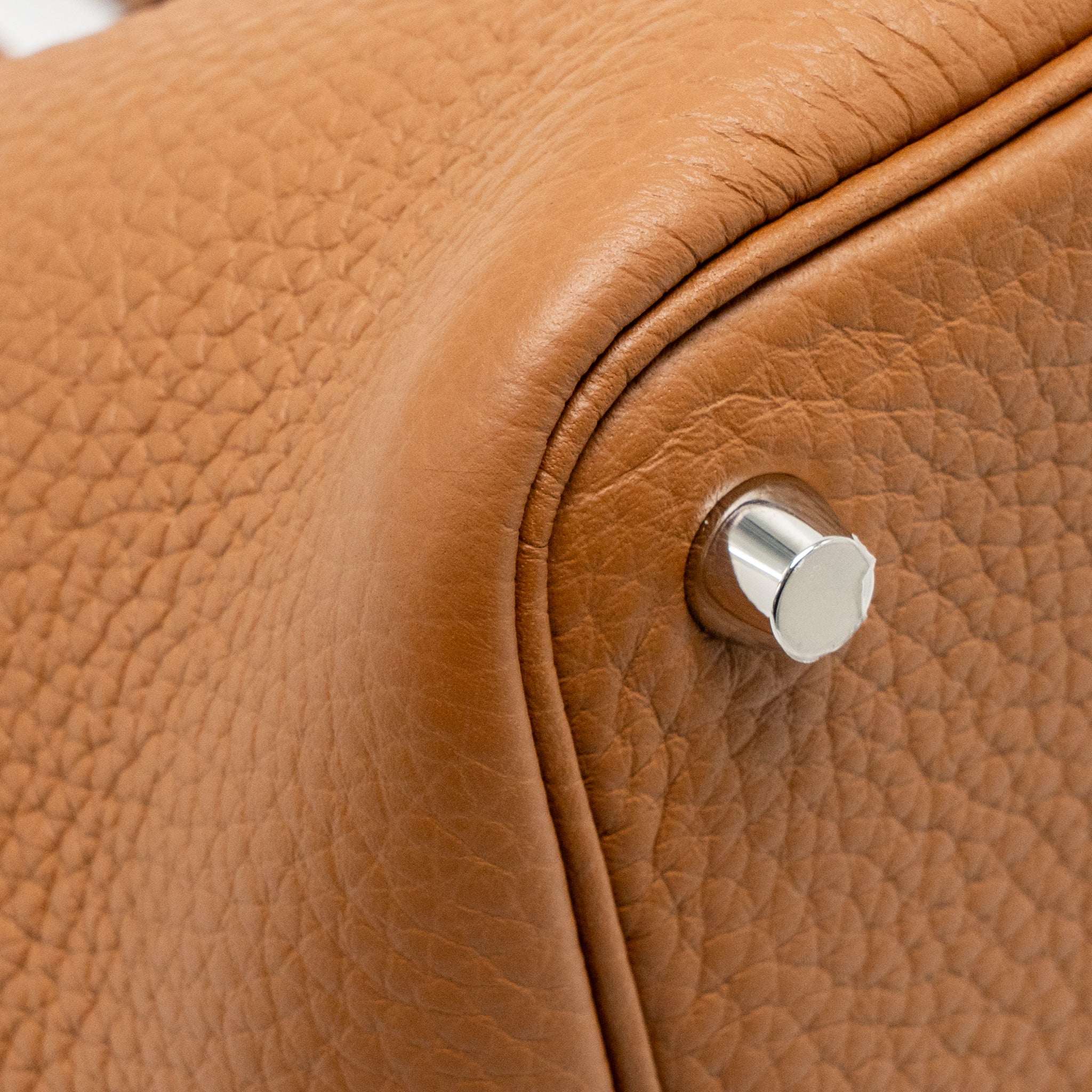 Hermes Picotin 18 Lock Bag Clemence Gold SHW Stamp W - Image 9