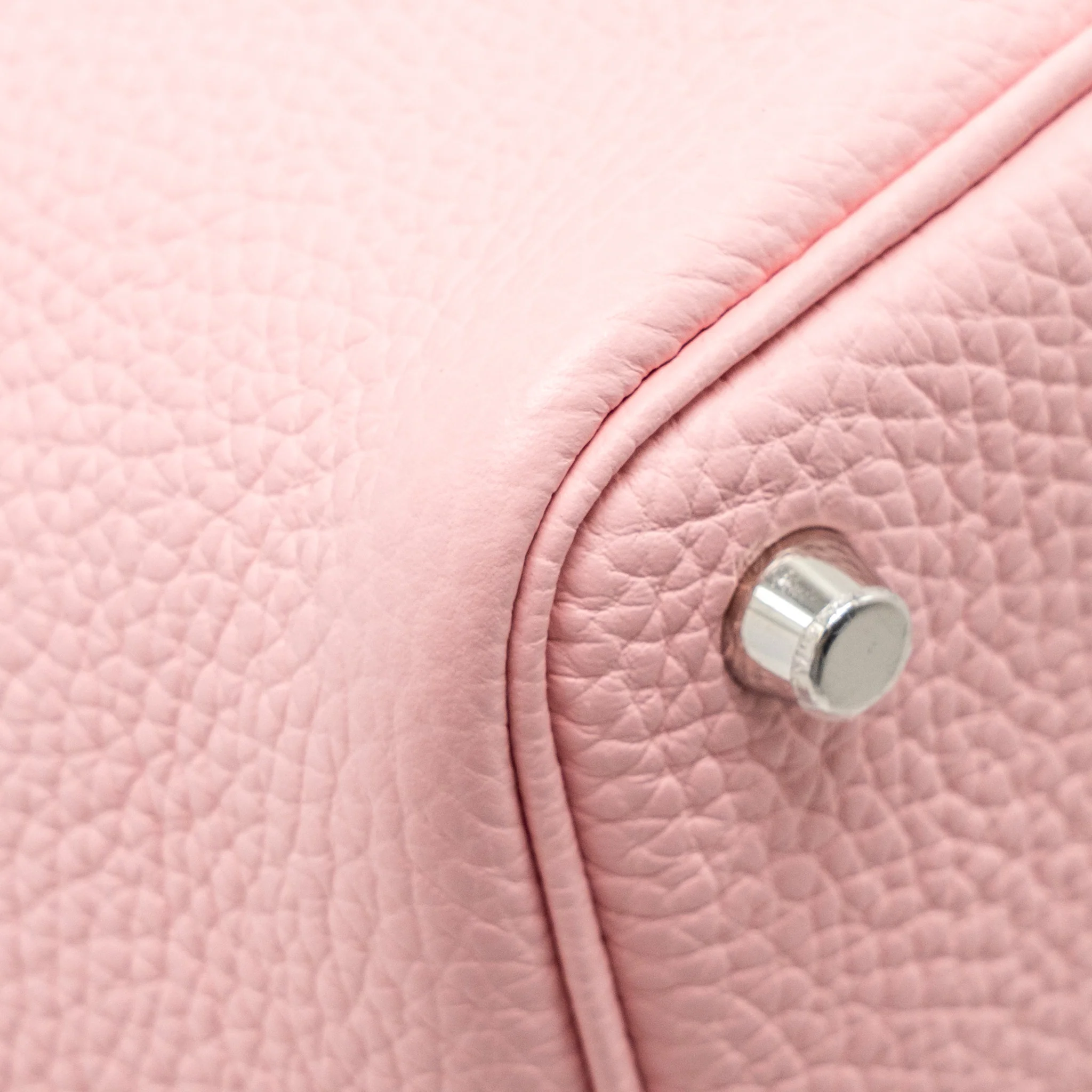 Hermes Picotin 18 Lock Bag Clemence 3Q Rose Sakura SHW Stamp B - Image 10