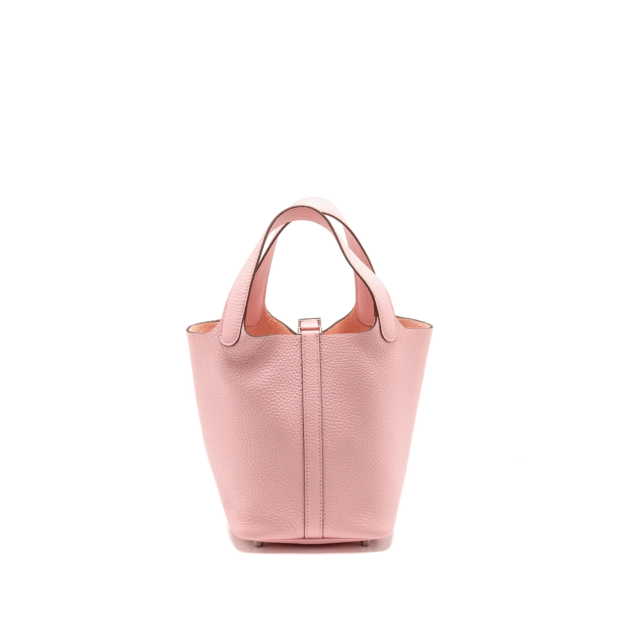 Hermes Picotin 18 Lock Bag Clemence 3Q Rose Sakura SHW Stamp B - Image 2