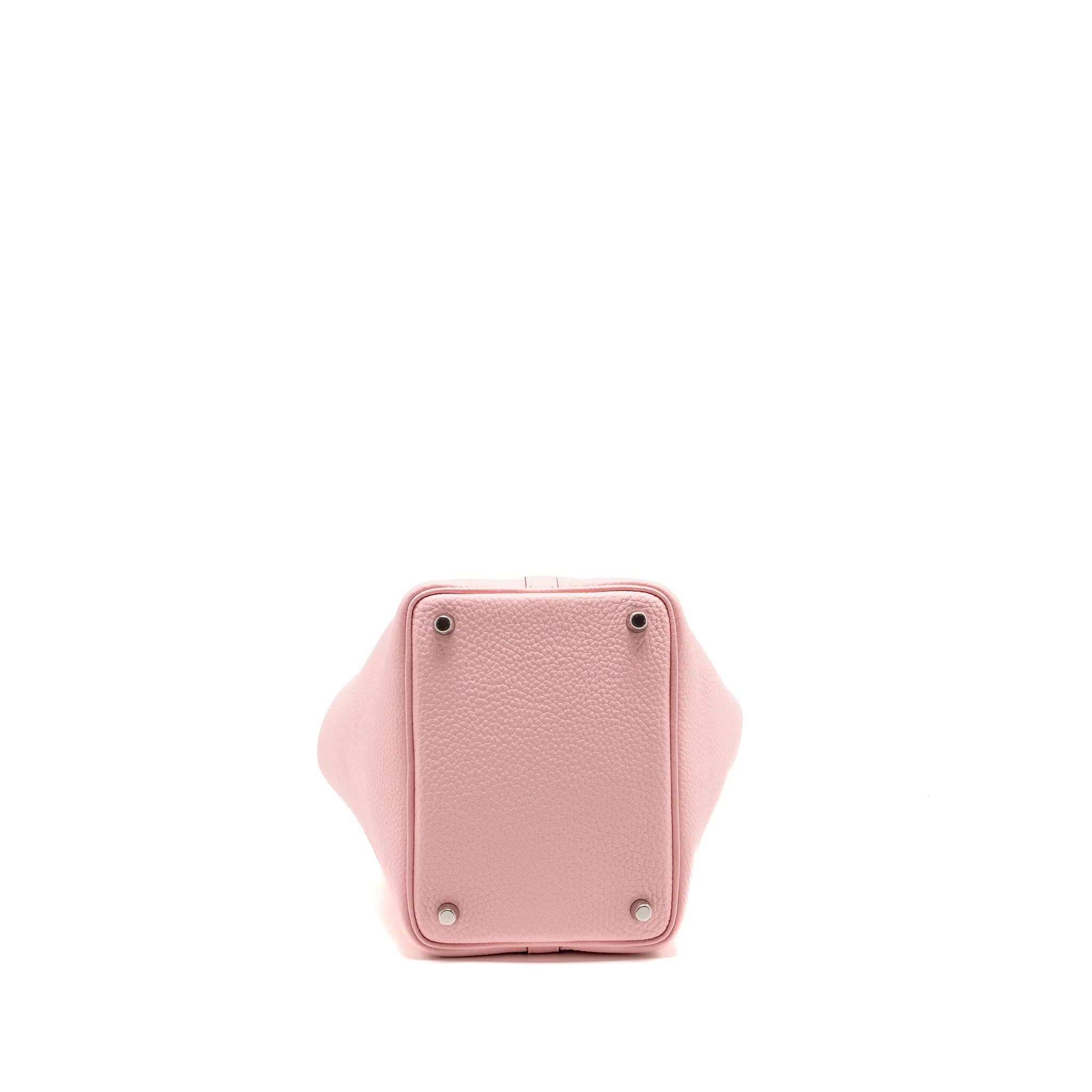 Hermes Picotin 18 Lock Bag Clemence 3Q Rose Sakura SHW Stamp B - Image 5