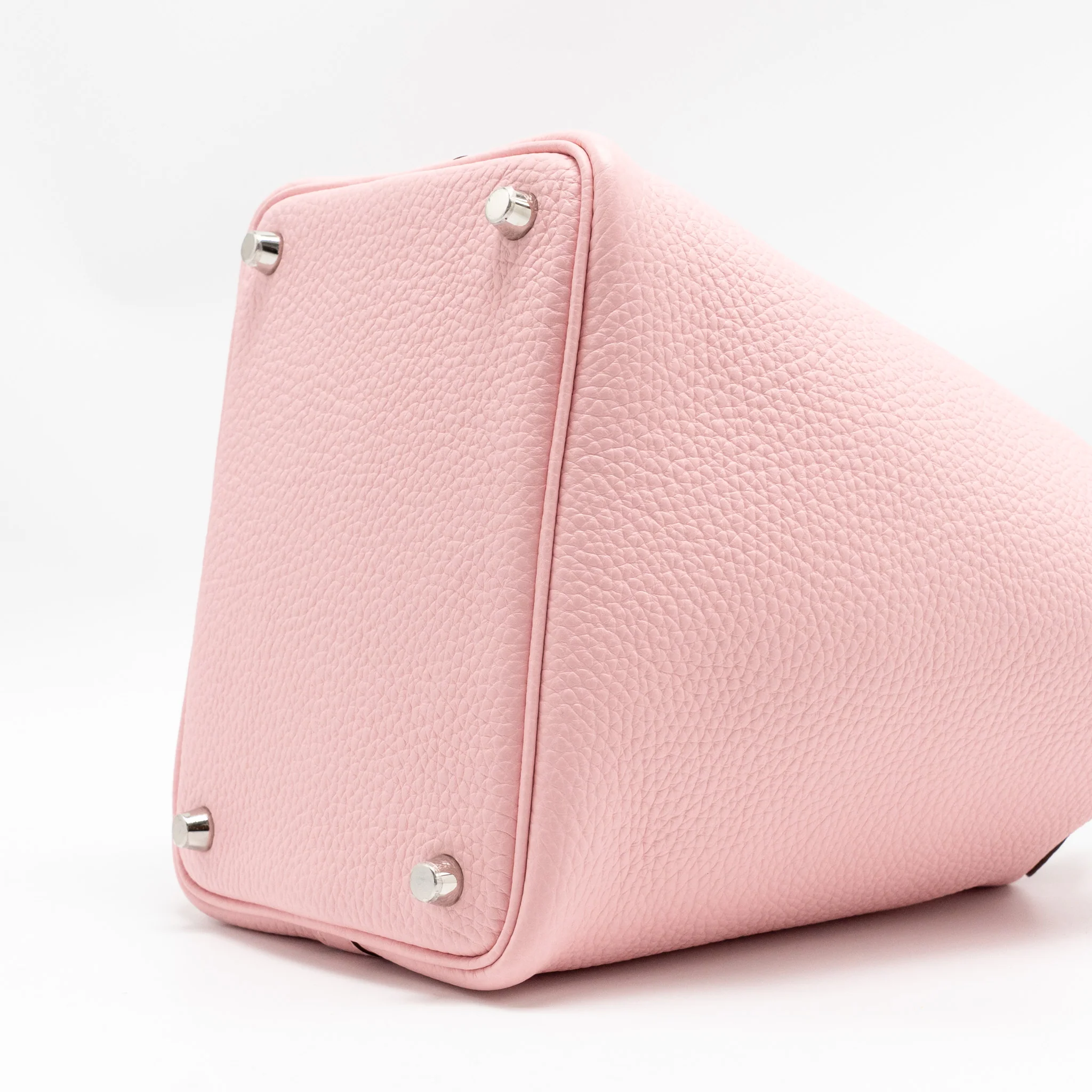 Hermes Picotin 18 Lock Bag Clemence 3Q Rose Sakura SHW Stamp B - Image 7