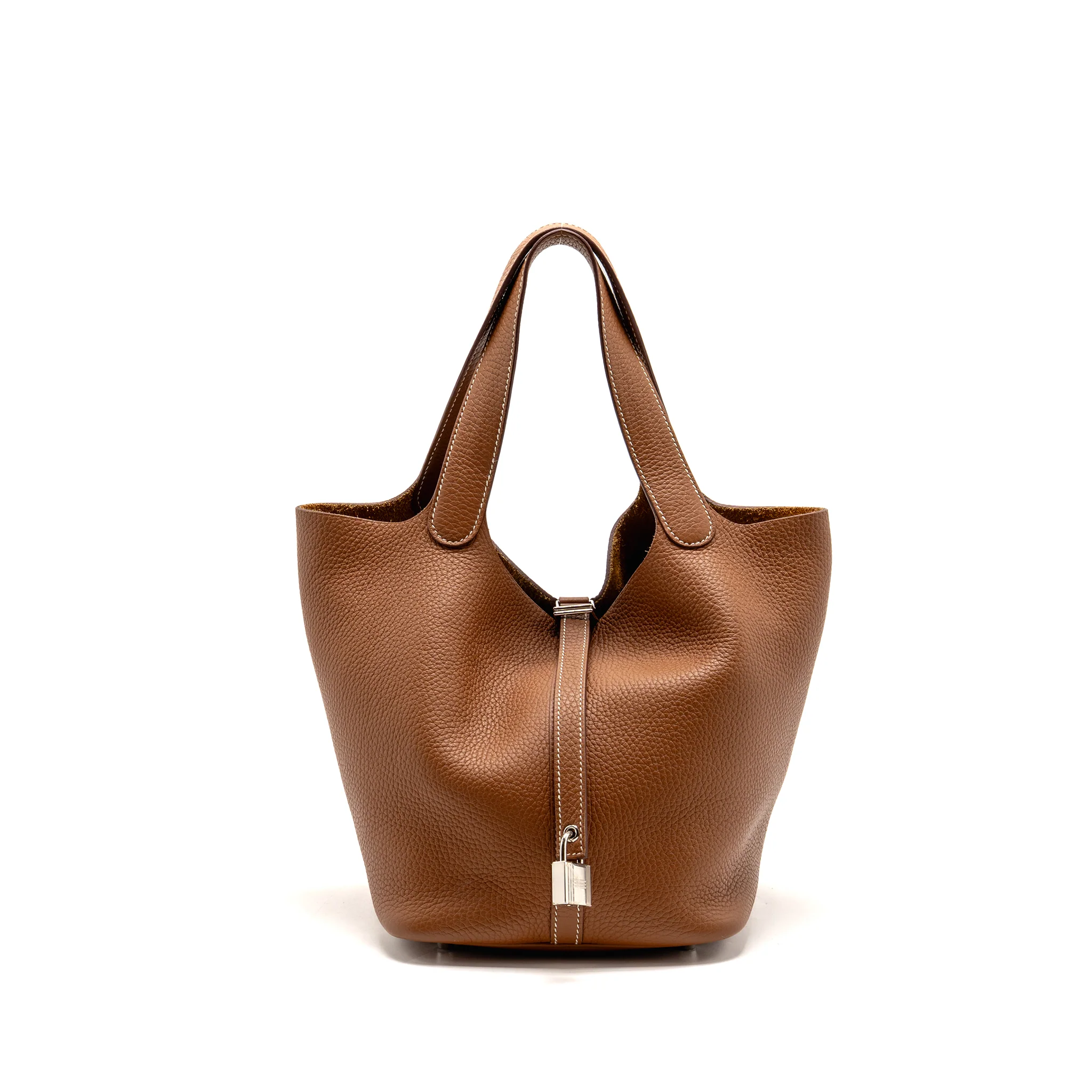 Hermes picotin 22 lock bag clemence gold SHW stamp B