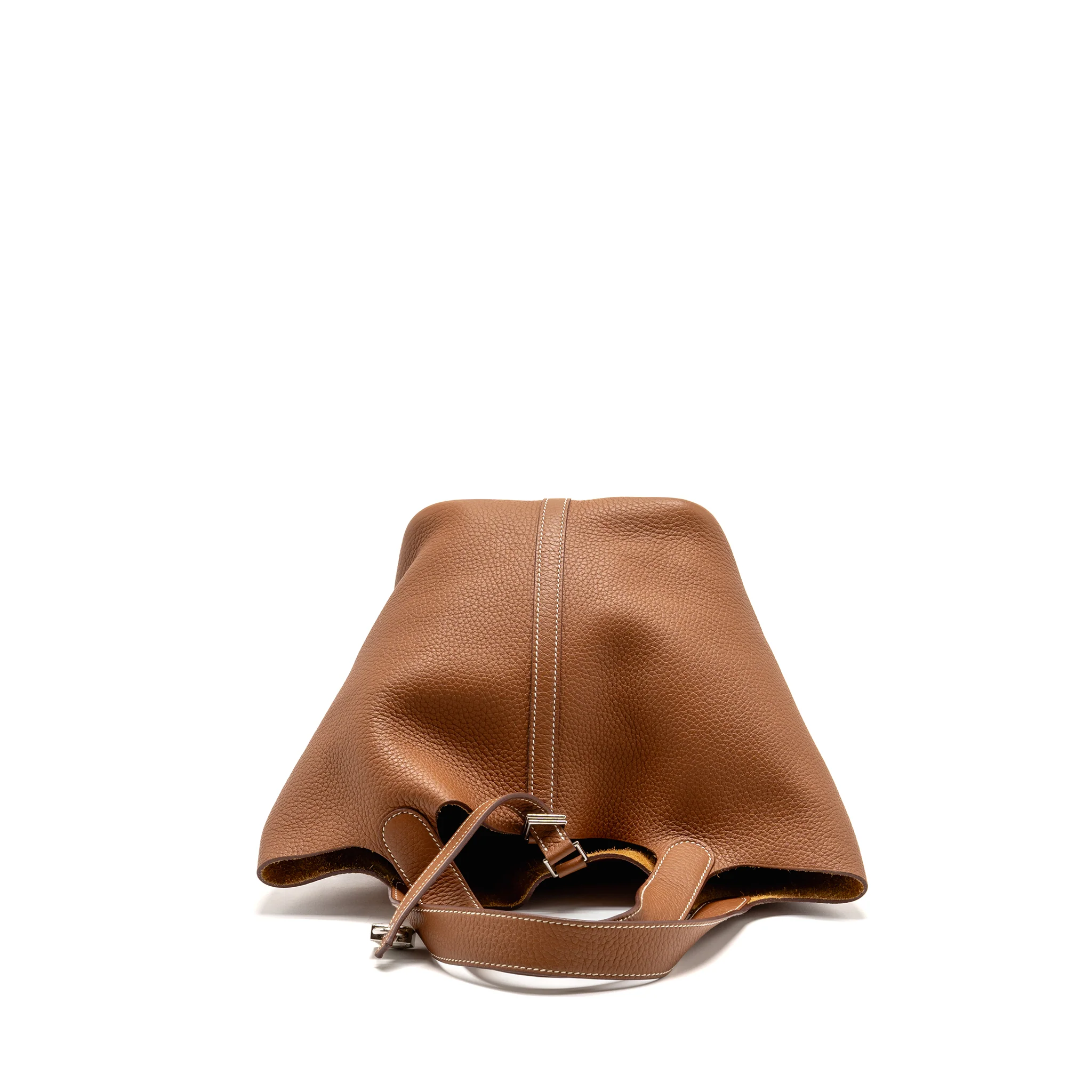 Hermes picotin 22 lock bag clemence gold SHW stamp B - Image 5
