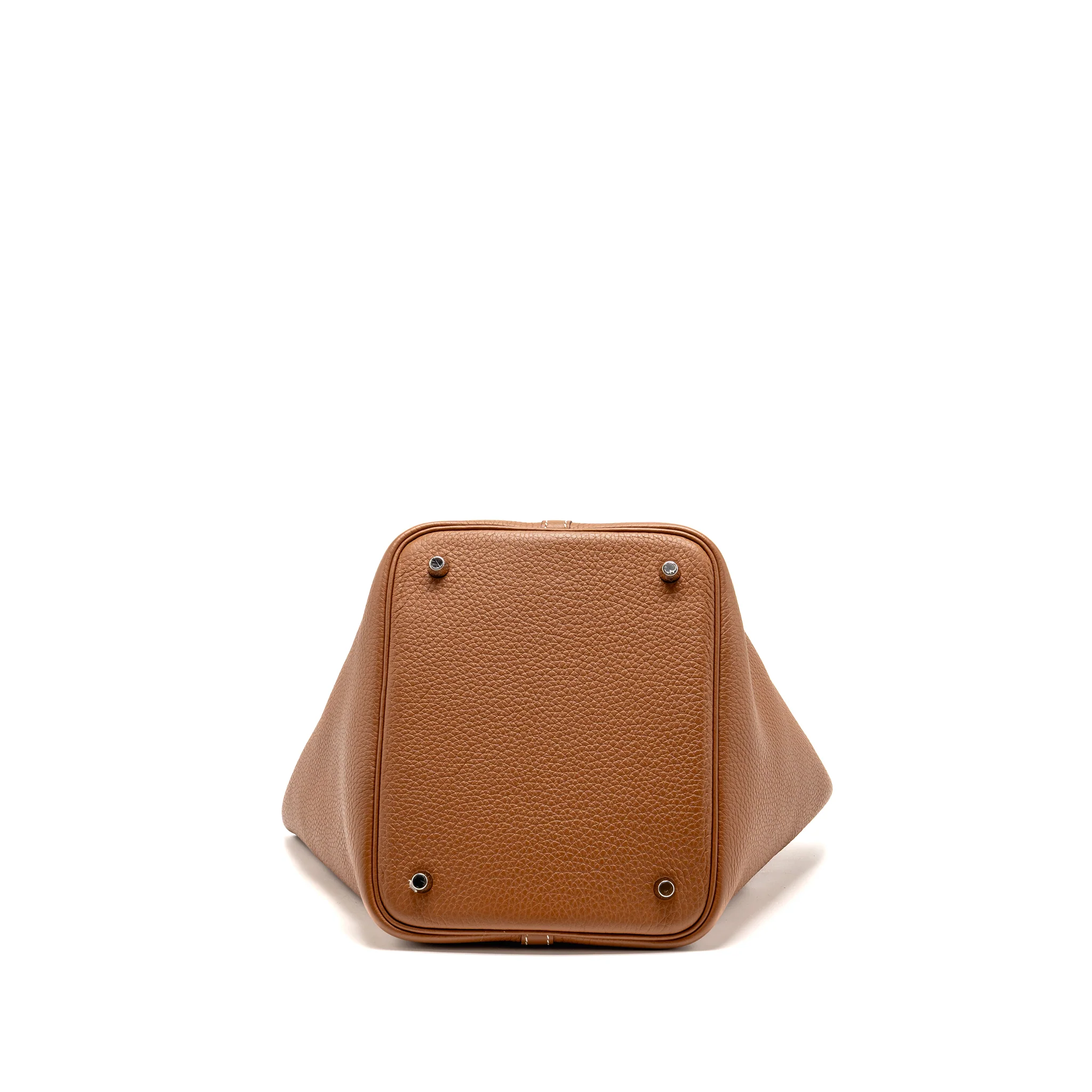 Hermes picotin 22 lock bag clemence gold SHW stamp B - Image 6