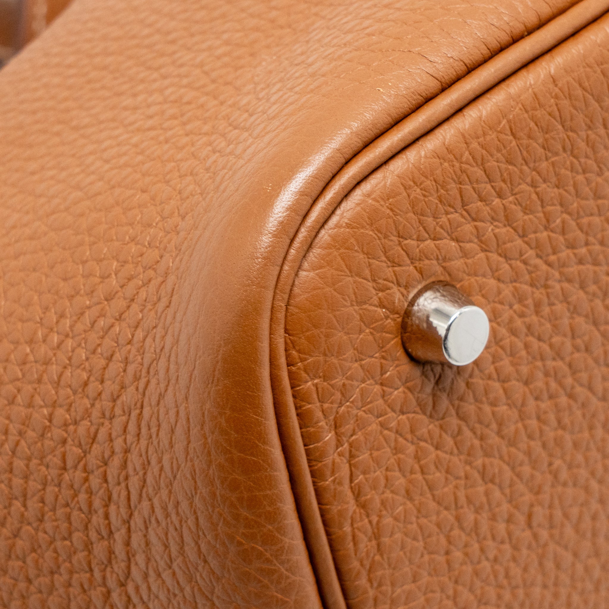 Hermes picotin 22 lock bag clemence gold SHW stamp B - Image 9