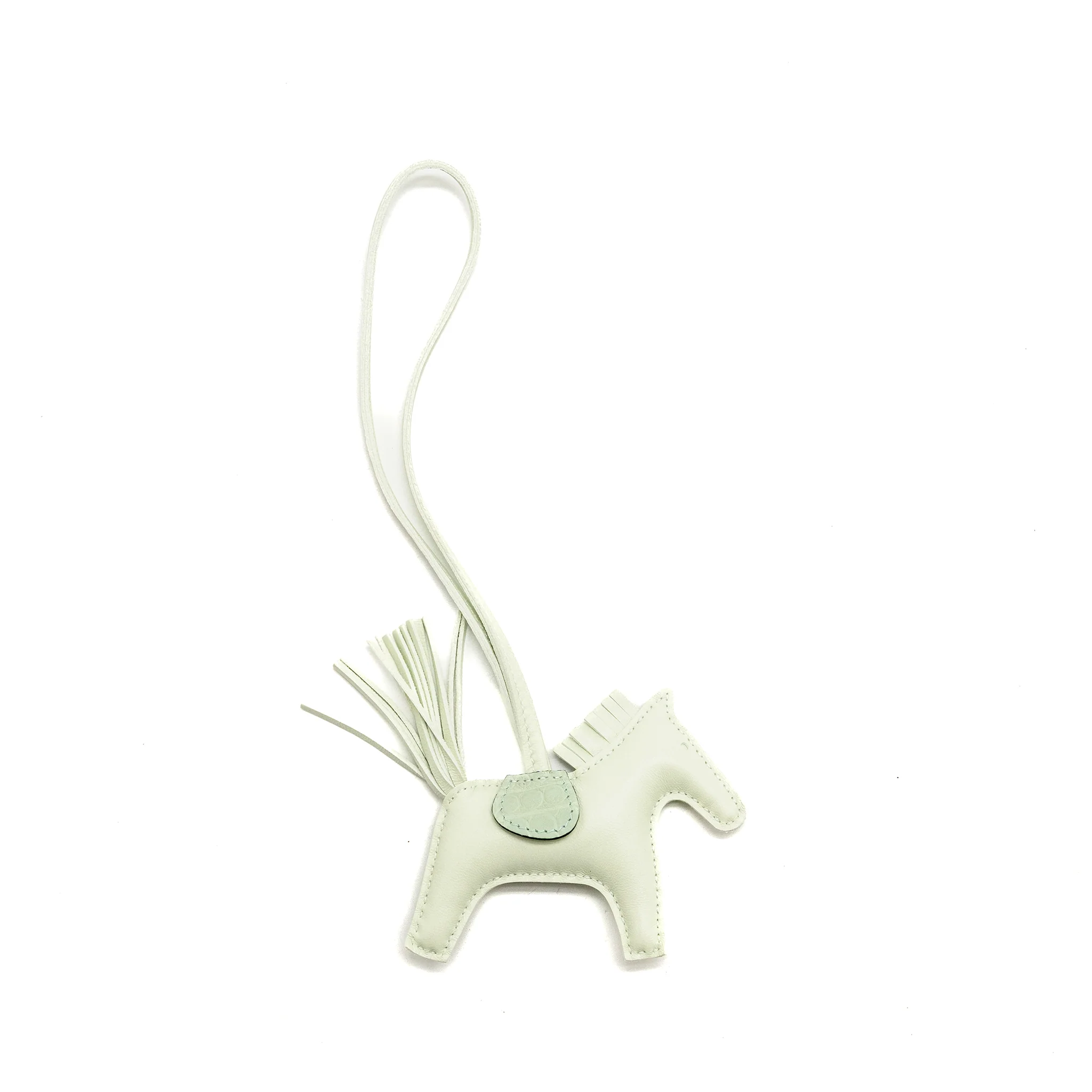 Hermes Rodeo ALLIGATOR TOUCH PM Bag Charm Peppermint Stamp U - Image 2