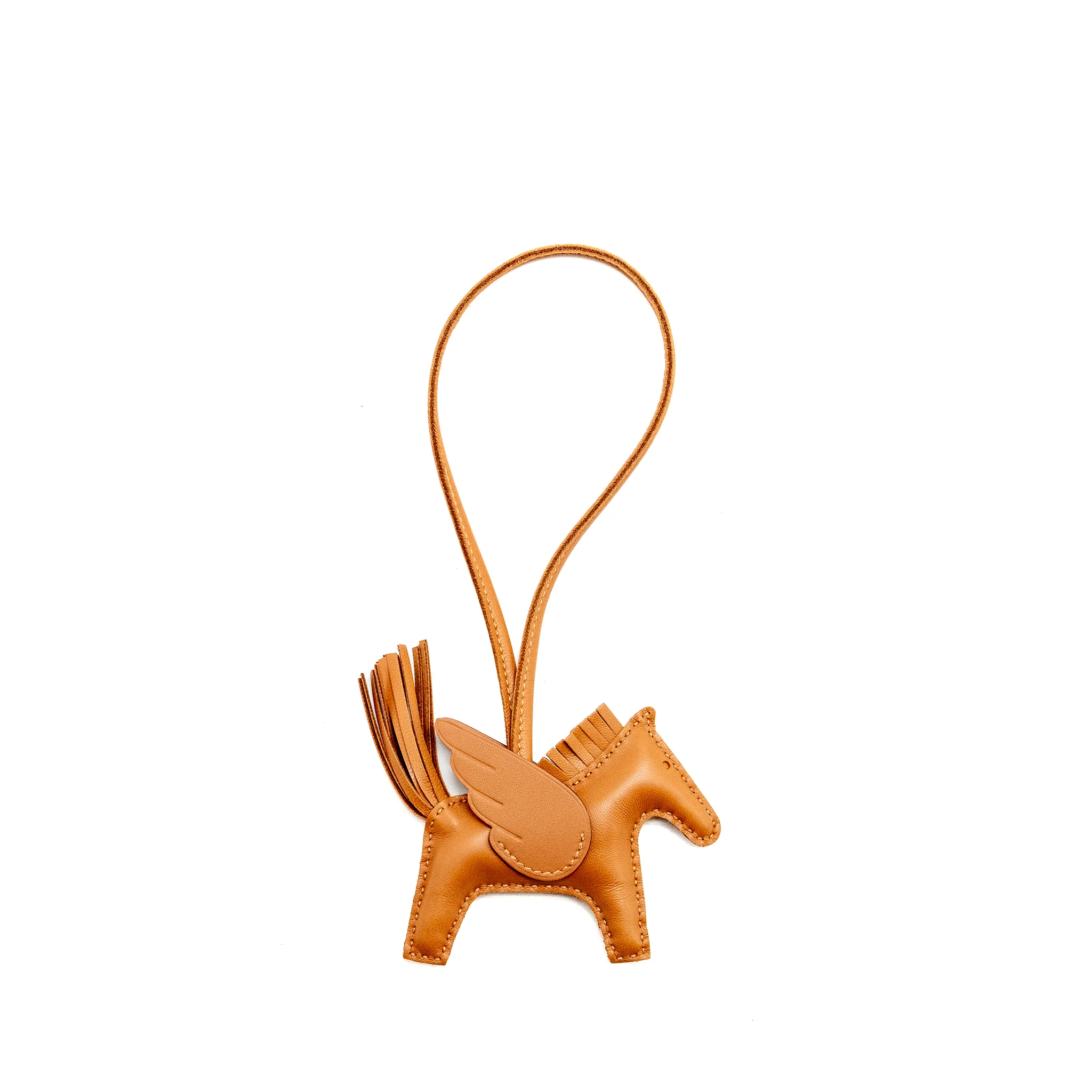 Hermes rodeo pegase pm bag charm gold stamp b - Image 2