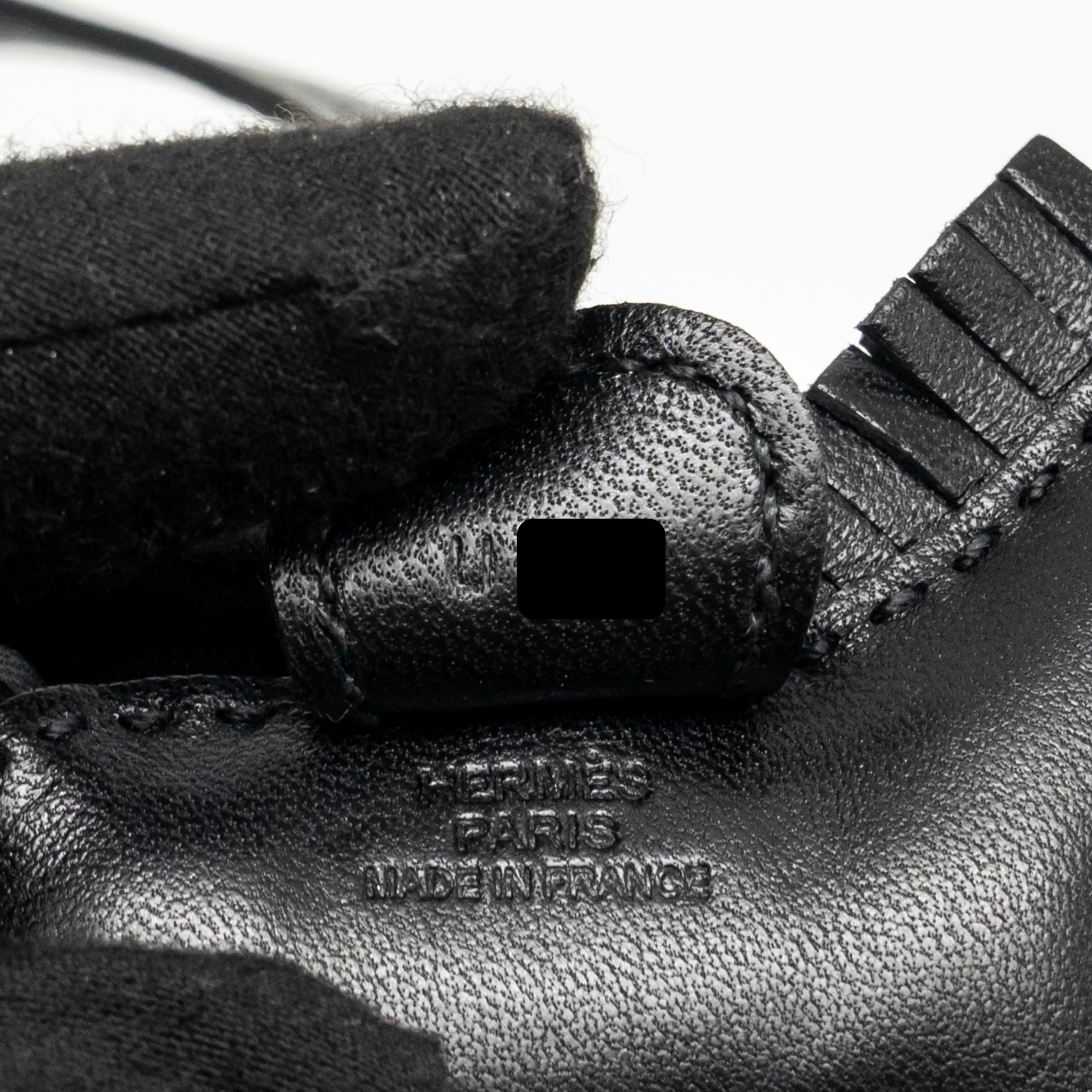 Hermes Rodeo PM Bag Charm SO Black Stamp U - Image 3