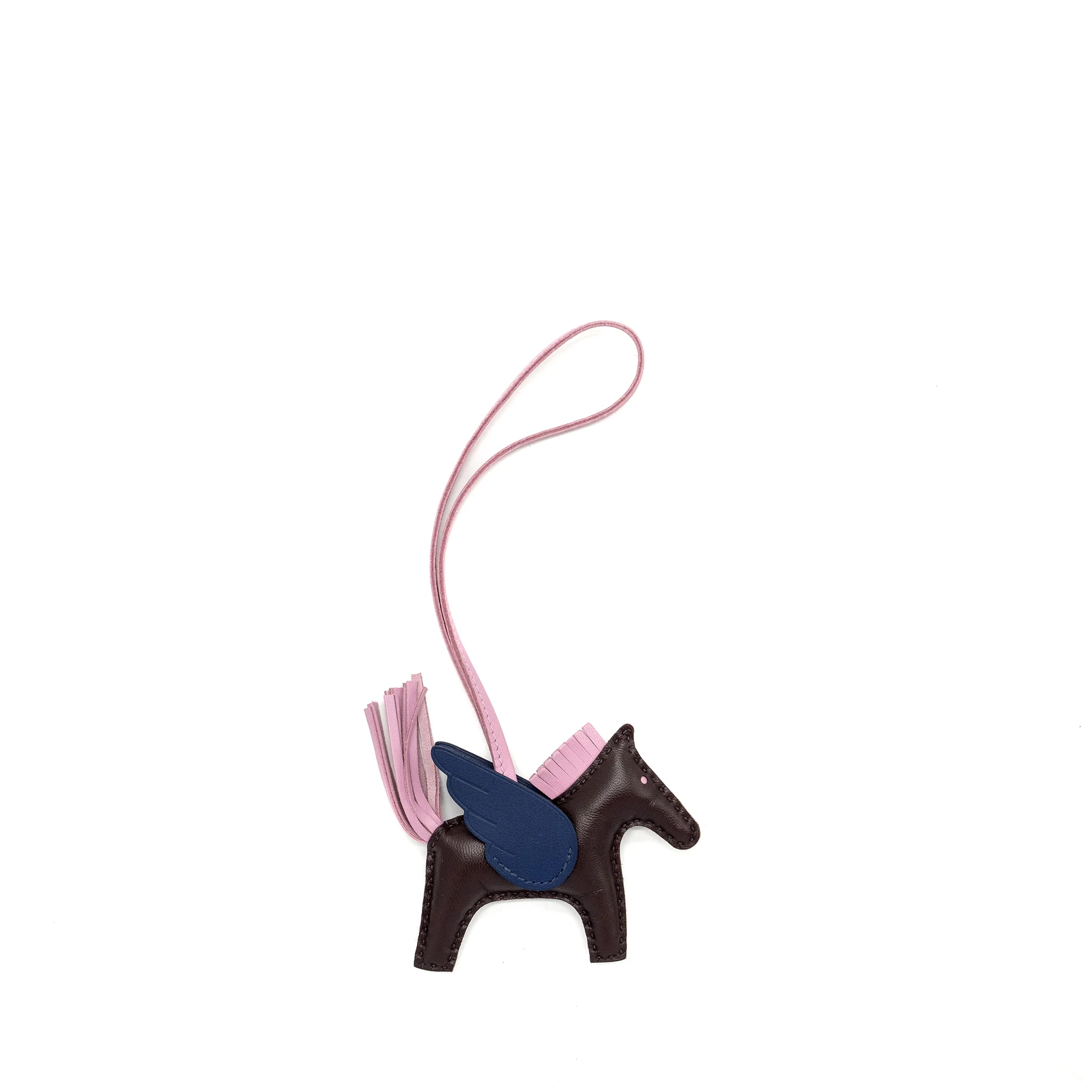 Hermes rodeo pegase PM bag charm rouge sellier / mauve sylvestre / blue saphir Stamp Z - Image 2