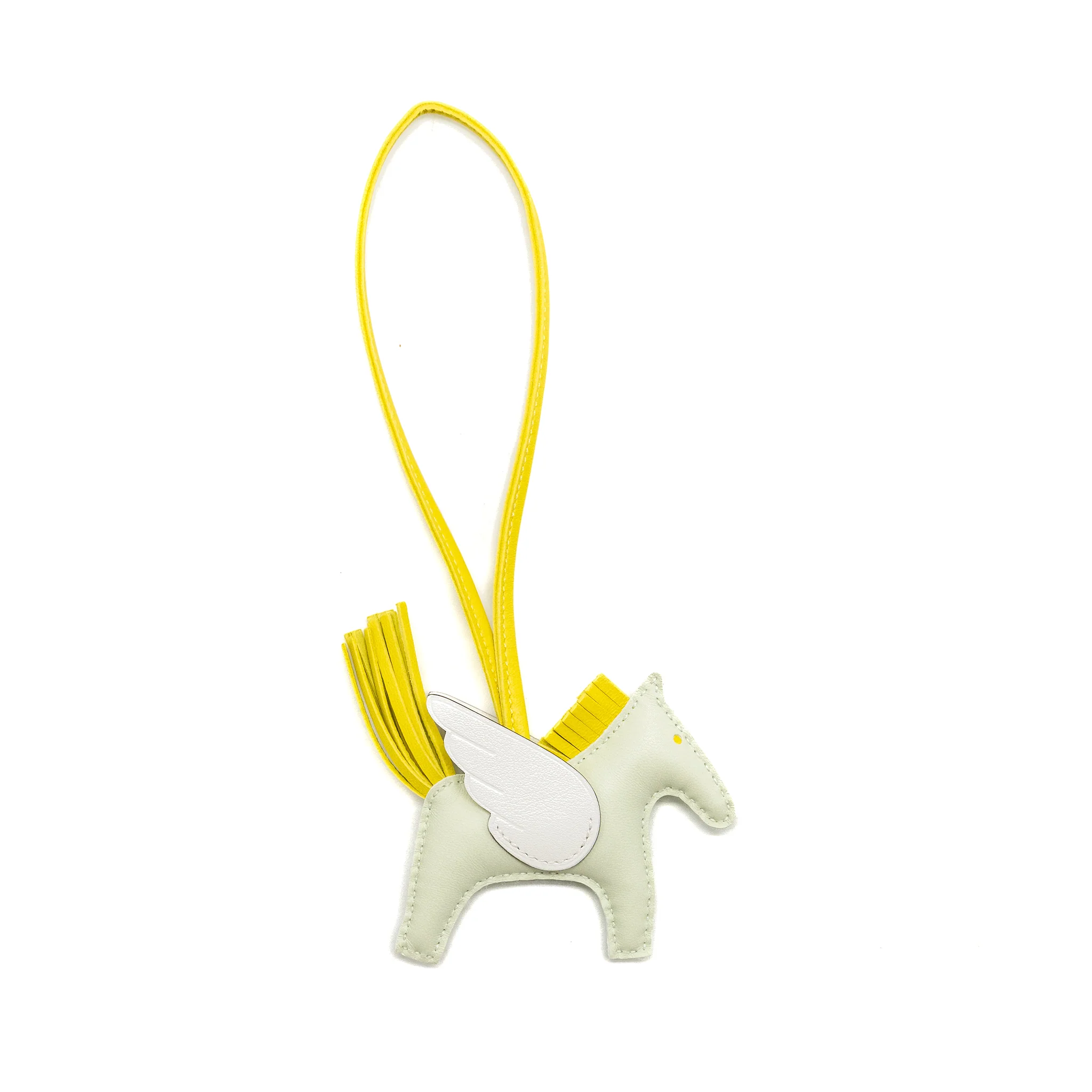 Hermes rodeo pegase pm bag charm vert fizz/lime/new white stamp B - Image 2