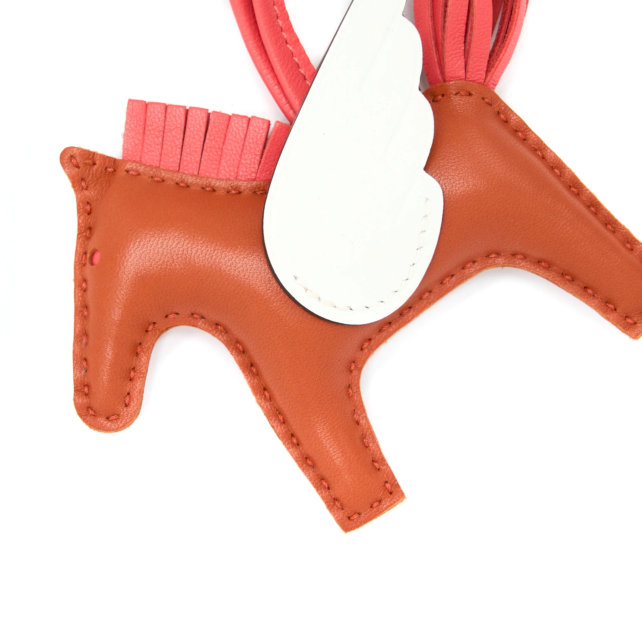 Hermes Rodeo Pegase PM Cornaline/Rose Texas/Blanc - Image 2