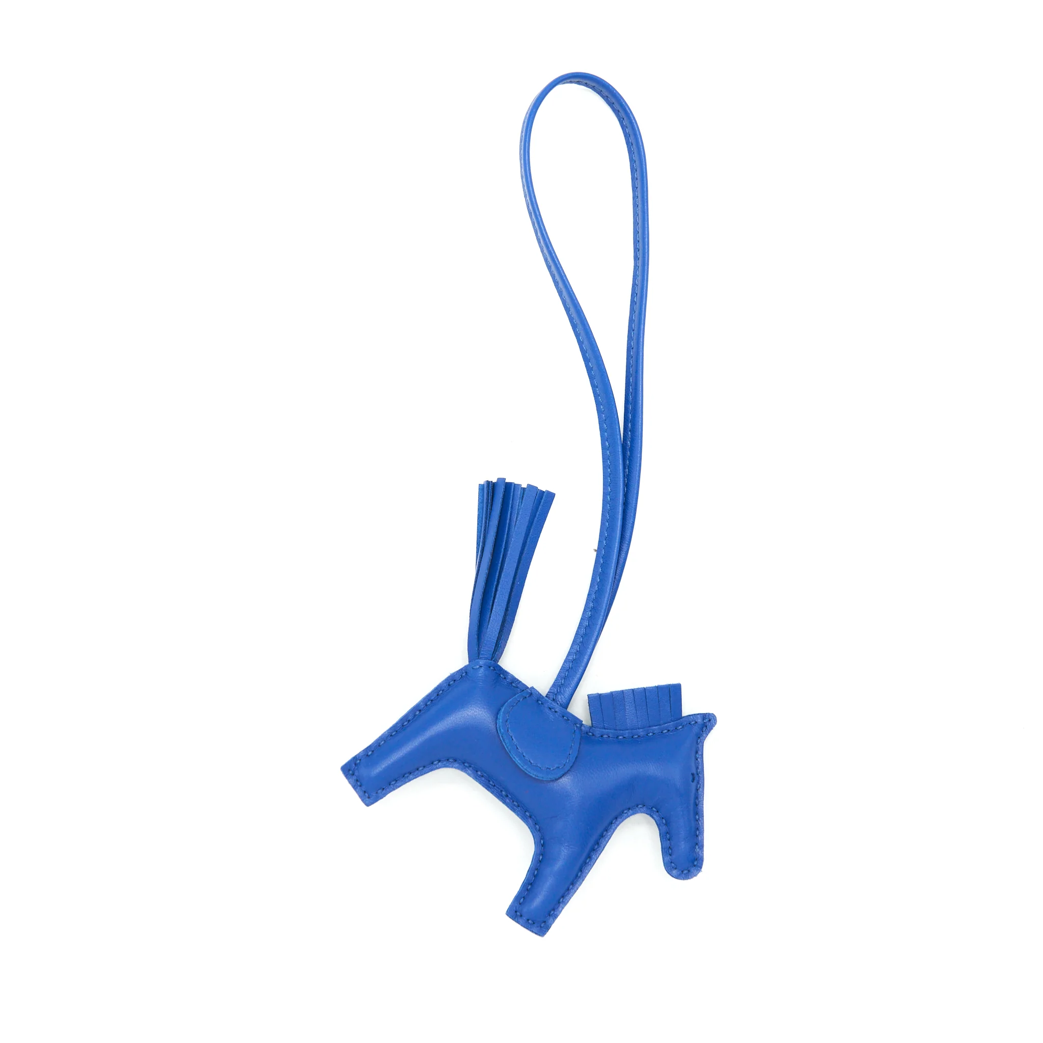 Hermes Rodeo Pm Bag Charm Blue France Stamp U - Image 3