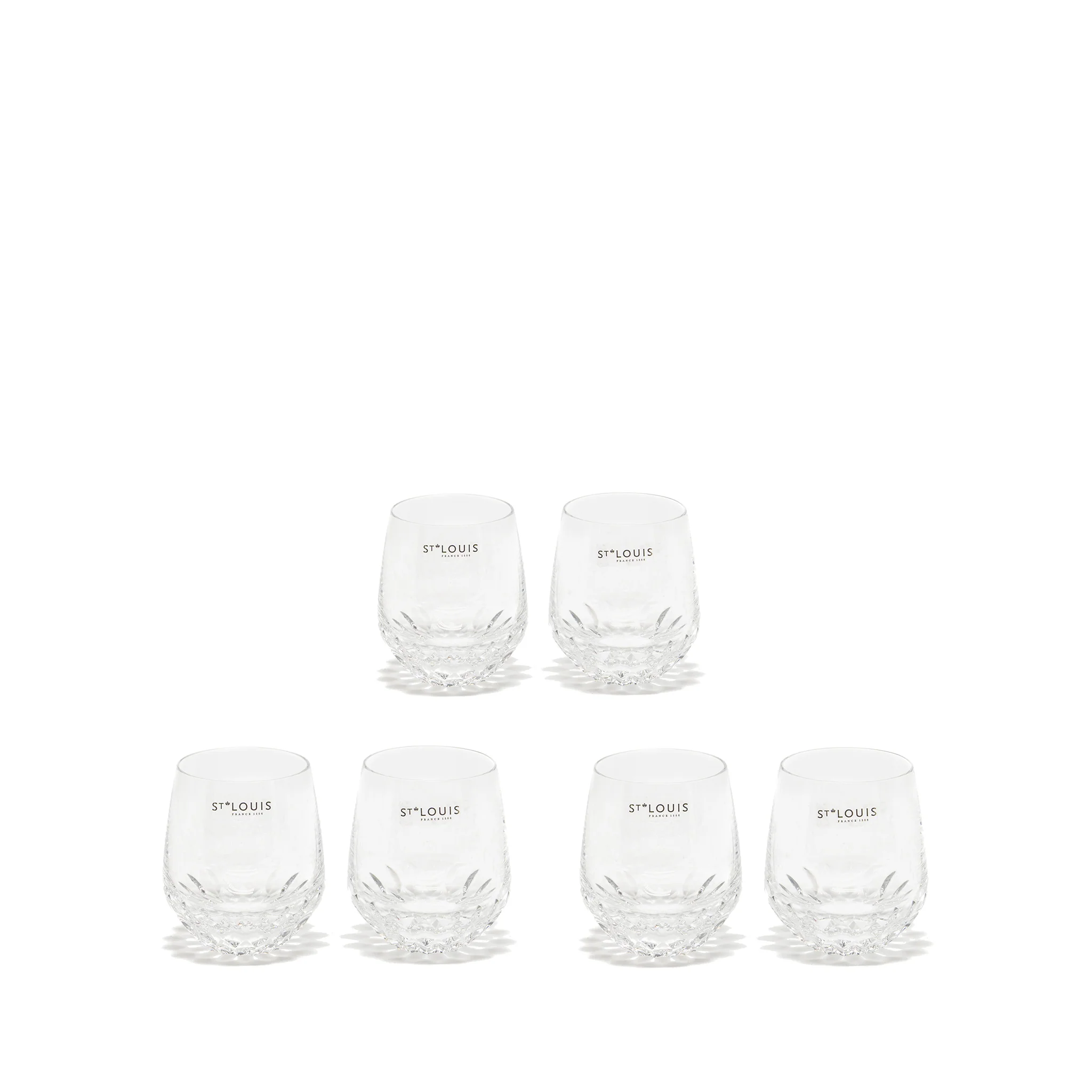 Hermes Saint Louis Cups Crystal Set of 6