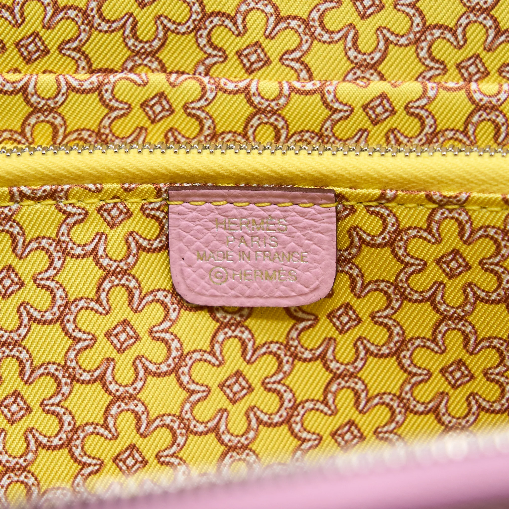 Hermes Silk’In Classique Long Wallet Epsom Mauve Sylvestre/Multicolour SHW Stamp U - Image 9