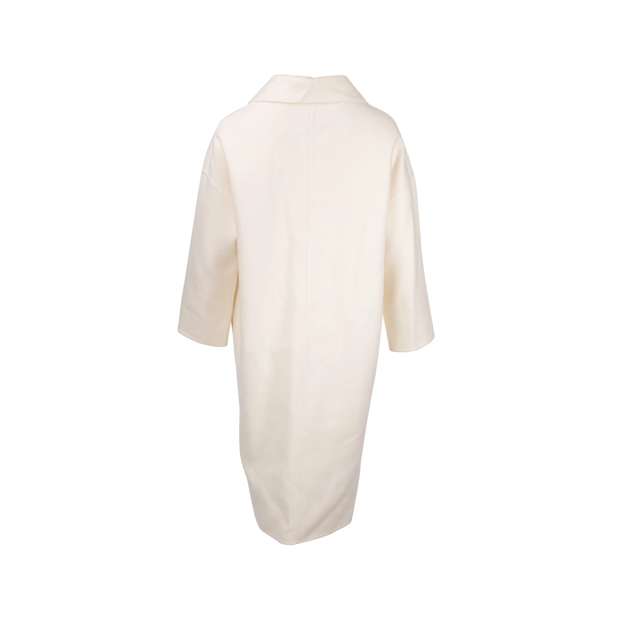 Hermes Size 32 Cashmere Coat White - Image 3