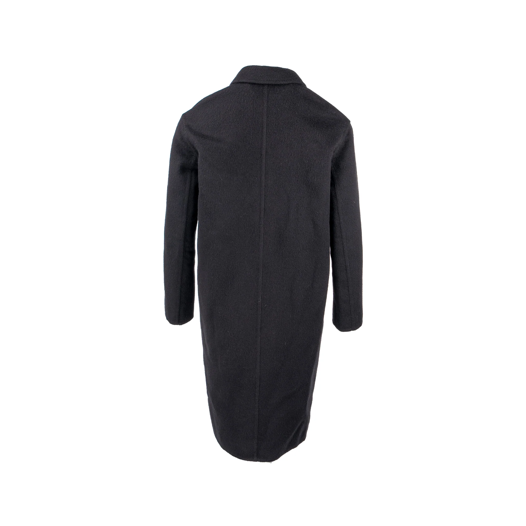 Hermes Size 32 Manteau Souple Cashmere Coat Double-sided Baby Cashmere Black - Image 3
