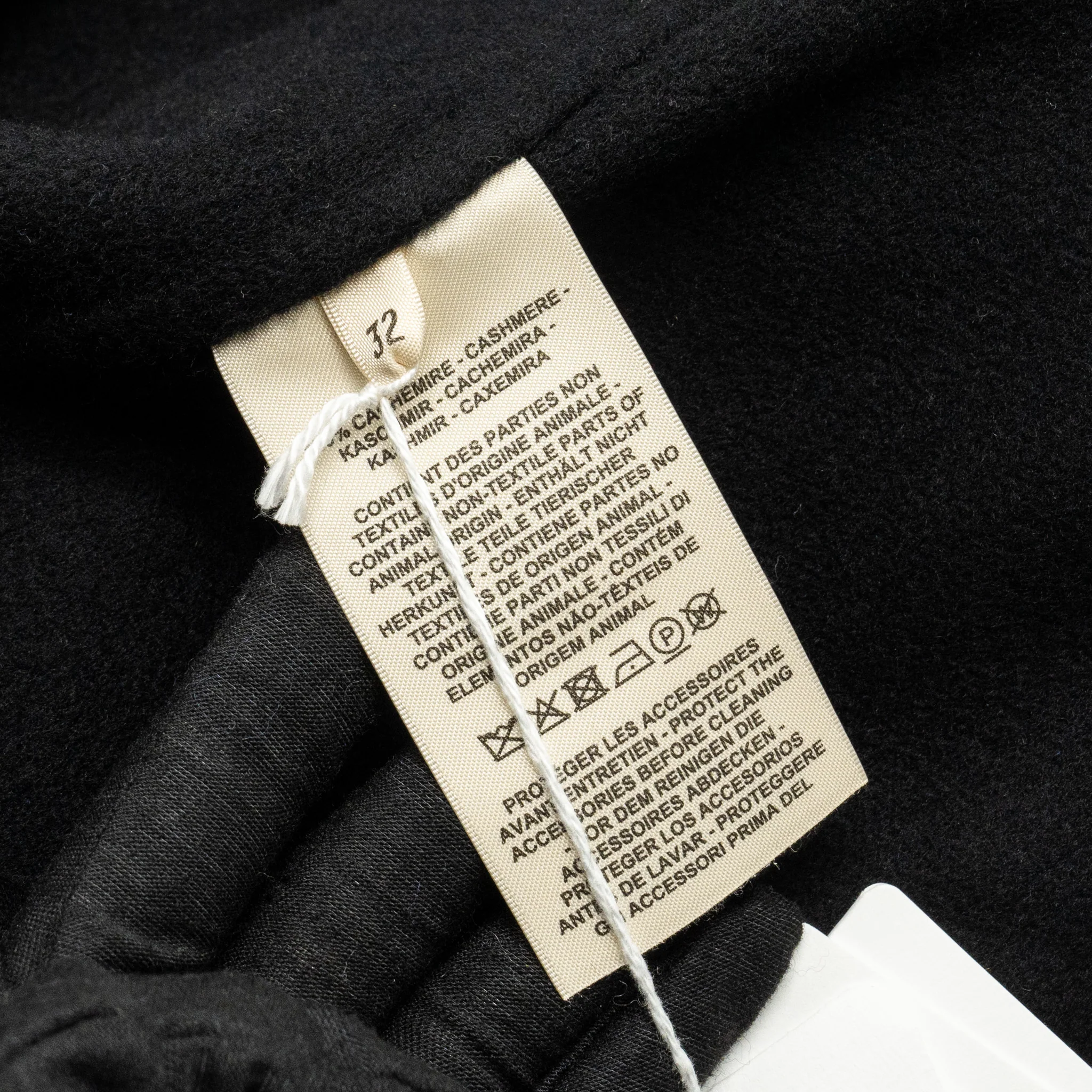Hermes Size 32 Manteau Souple Cashmere Coat Double-sided Baby Cashmere Black - Image 6