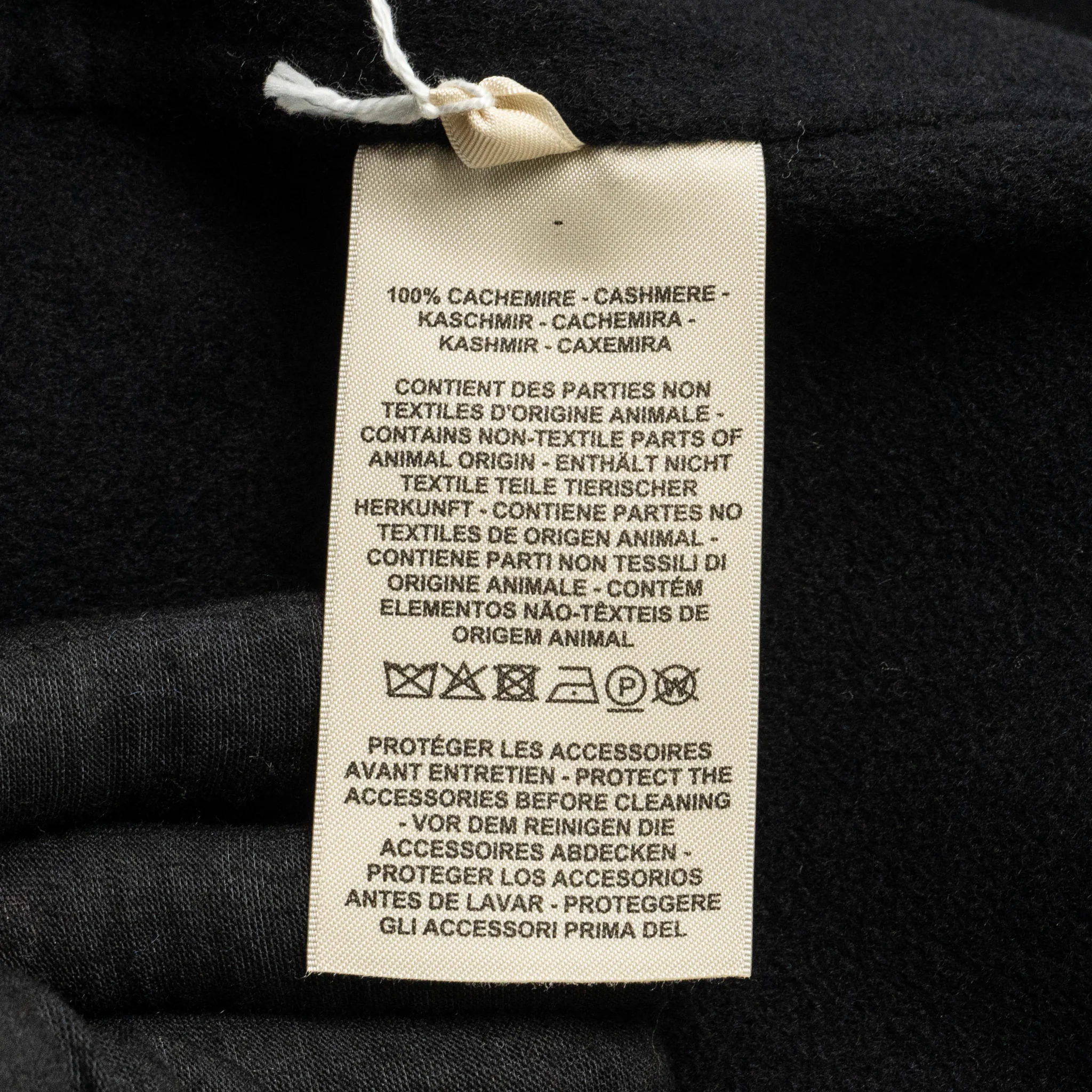 Hermes Size 32 Manteau Souple Cashmere Coat Double-sided Baby Cashmere Black - Image 9