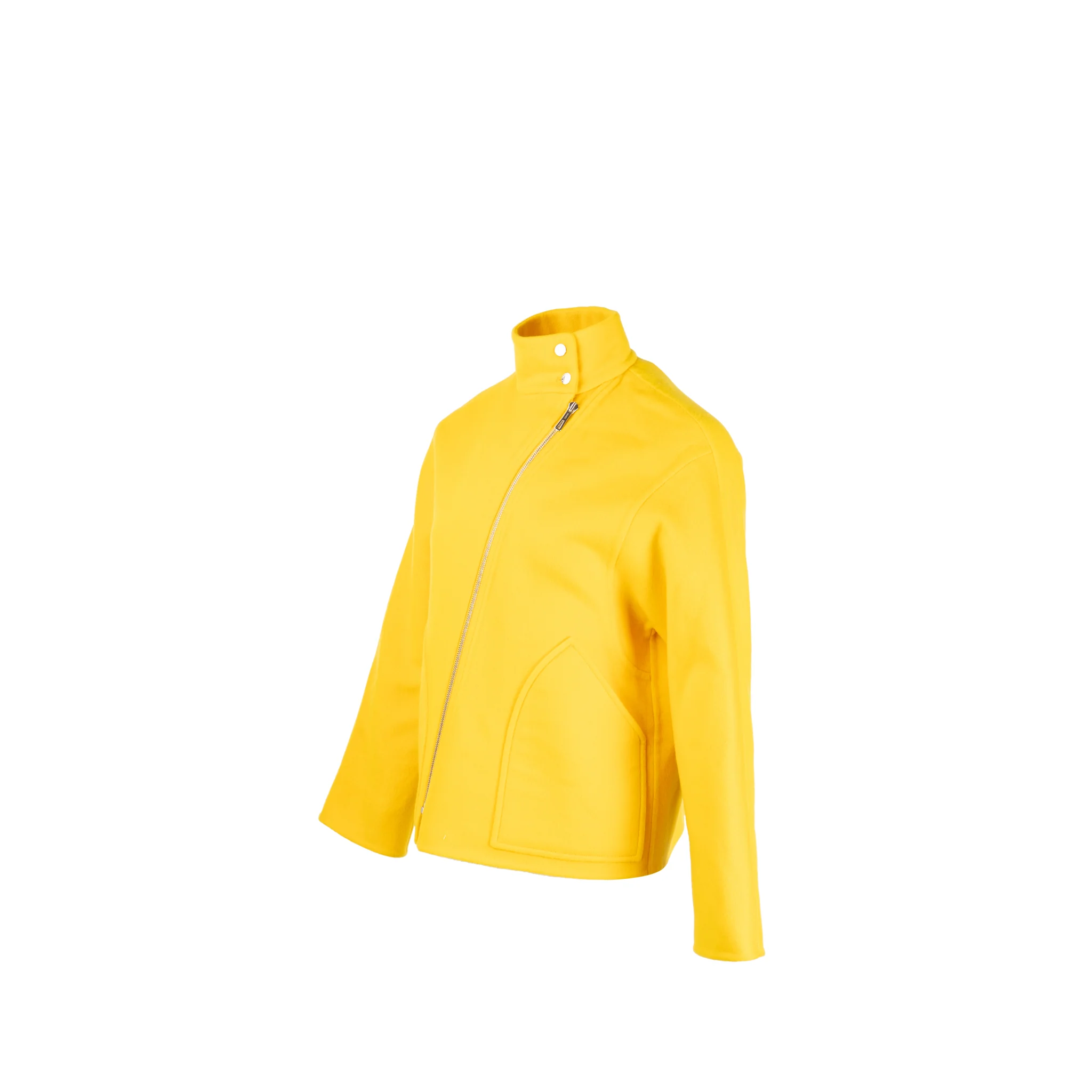 Hermes size 34 cashmere coat yellow - Image 3