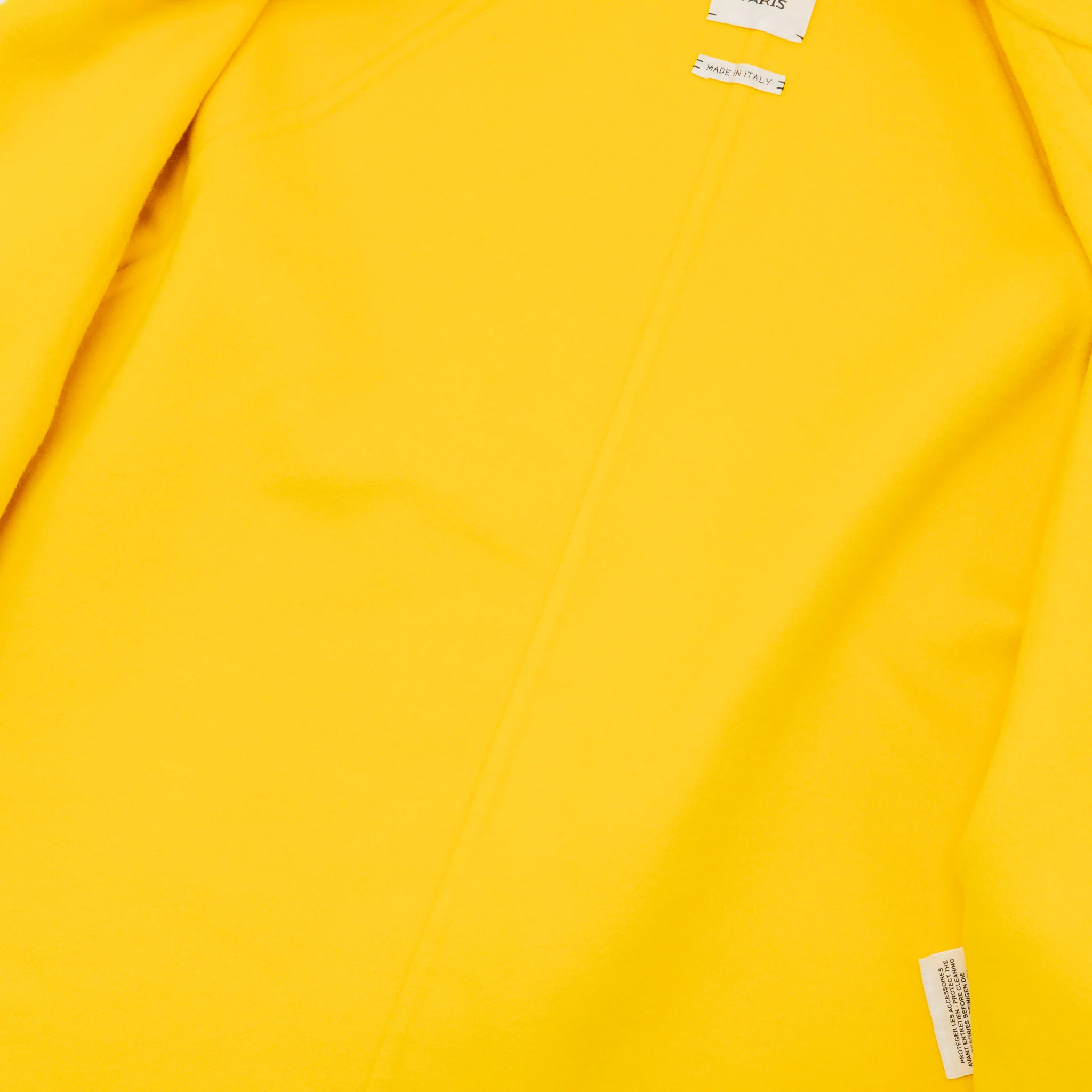 Hermes size 34 cashmere coat yellow - Image 4