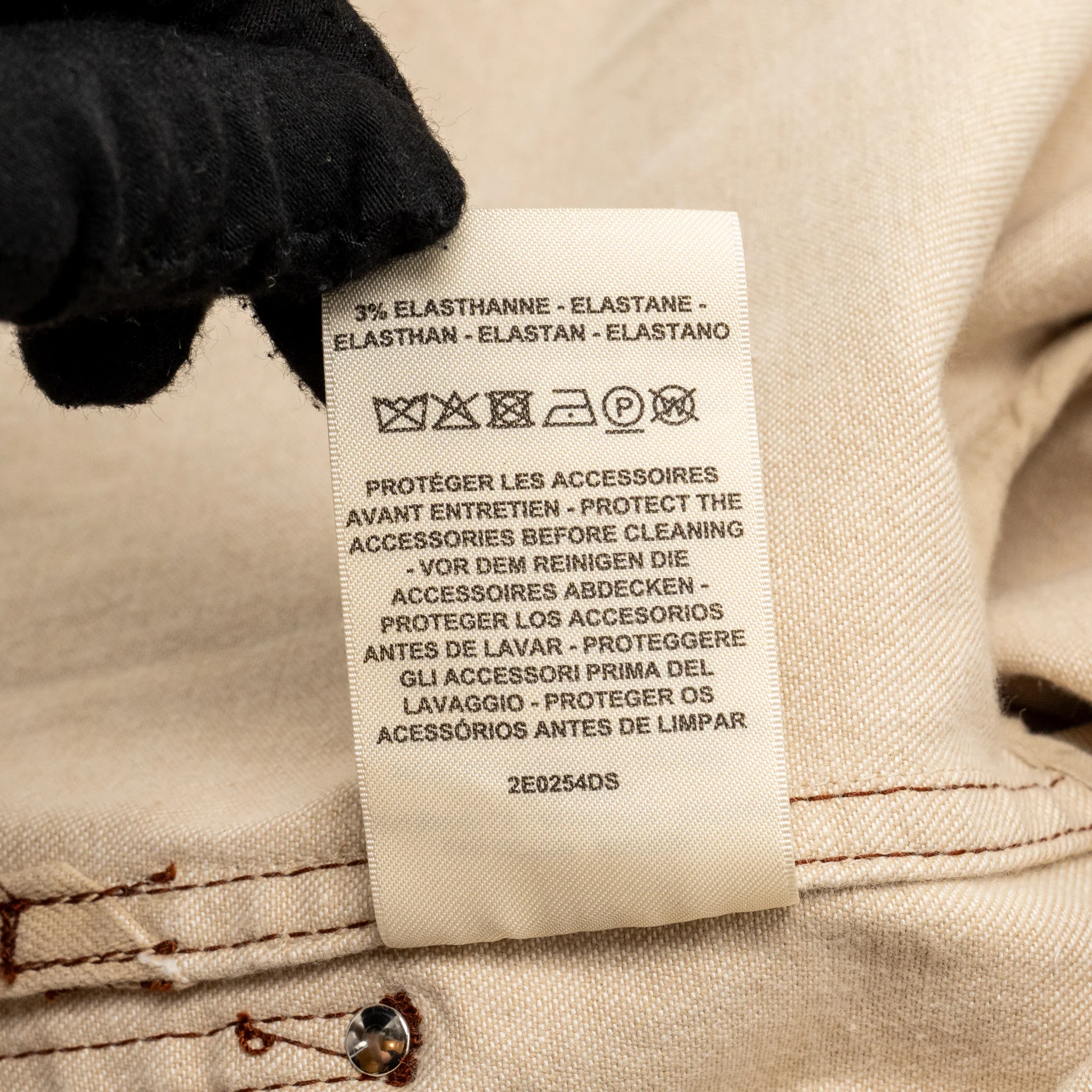 Hermes size 34 cliquetis sport jacket denim beige argile - Image 8