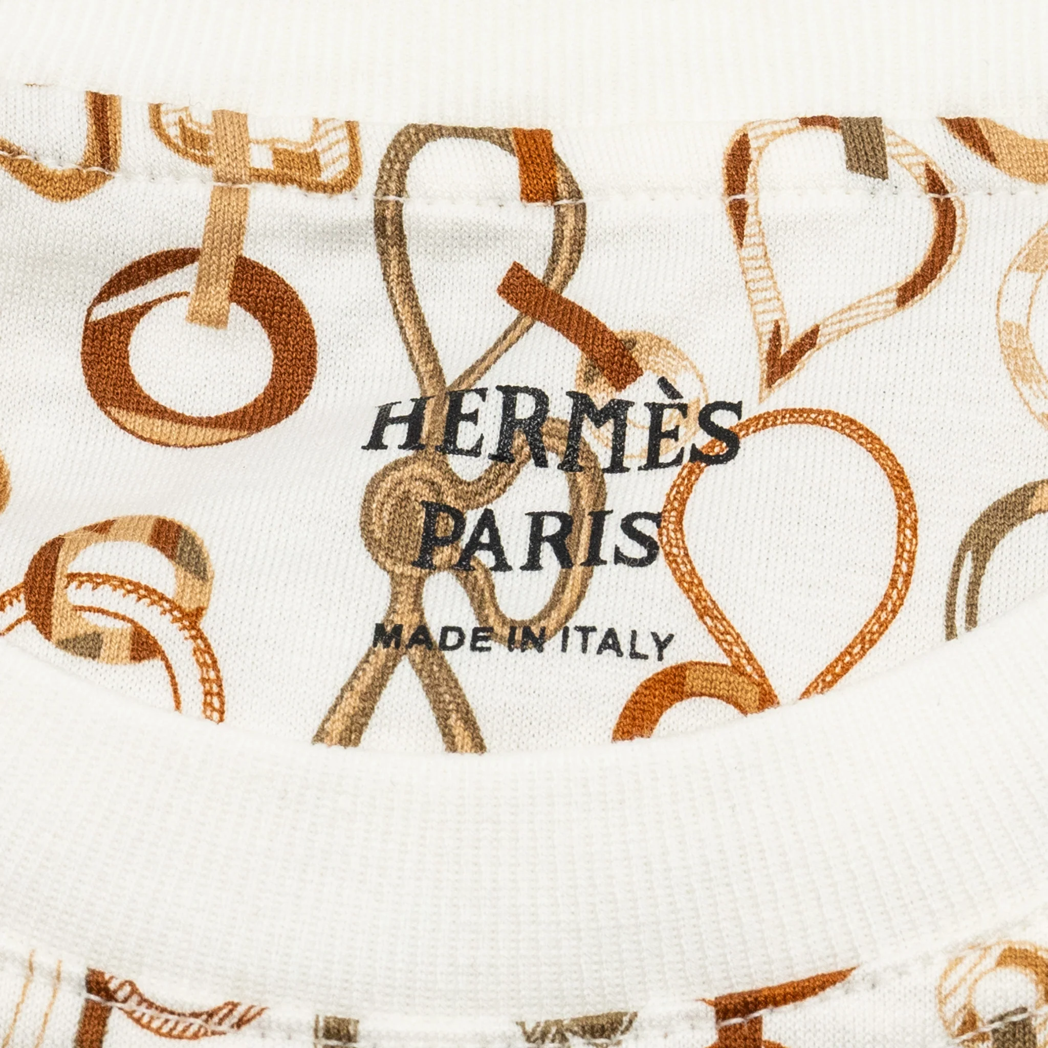 Hermes Size 34 Evase T-shirt Cotton White/Multicolour - Image 6