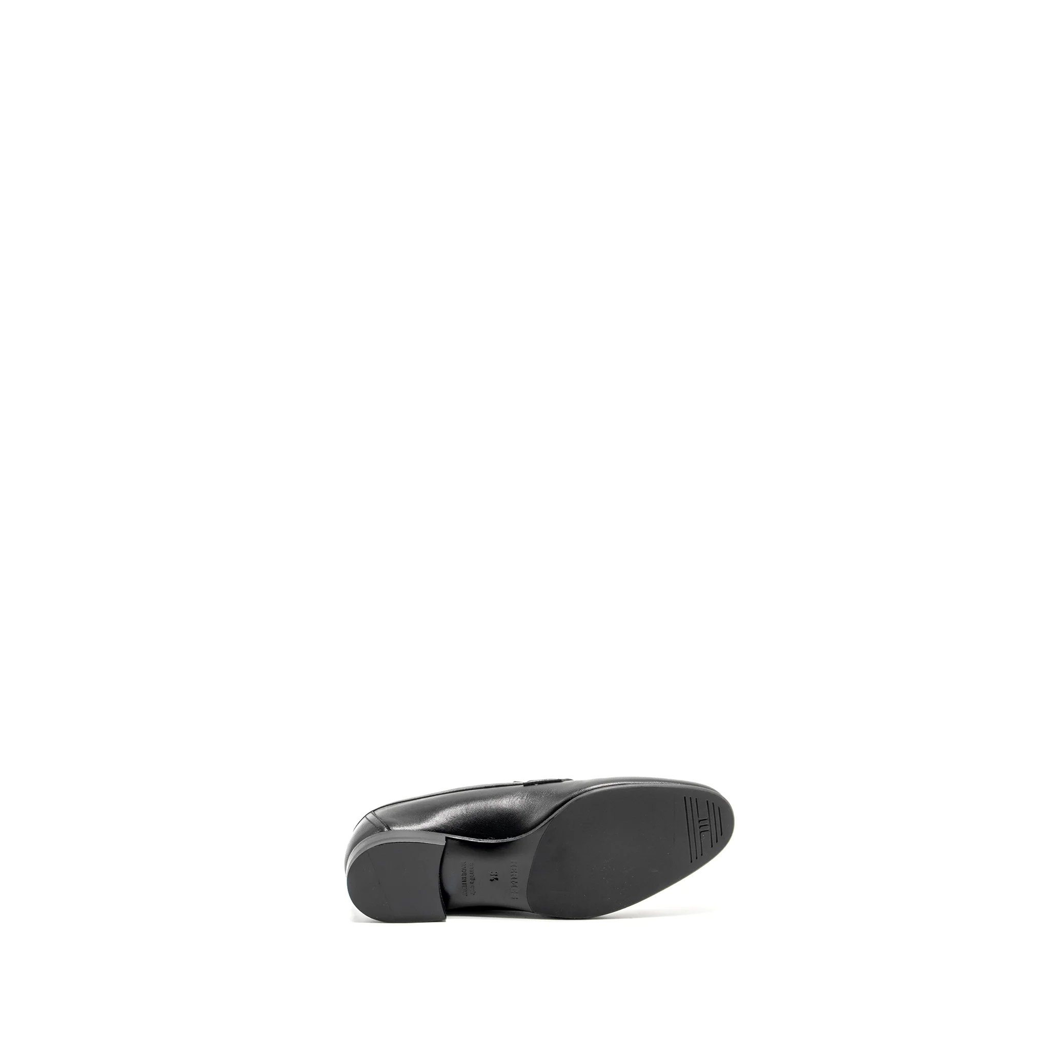 Hermes Size 34 Mocassin Femme Paris Loafer Black/Rose SHW - Image 6