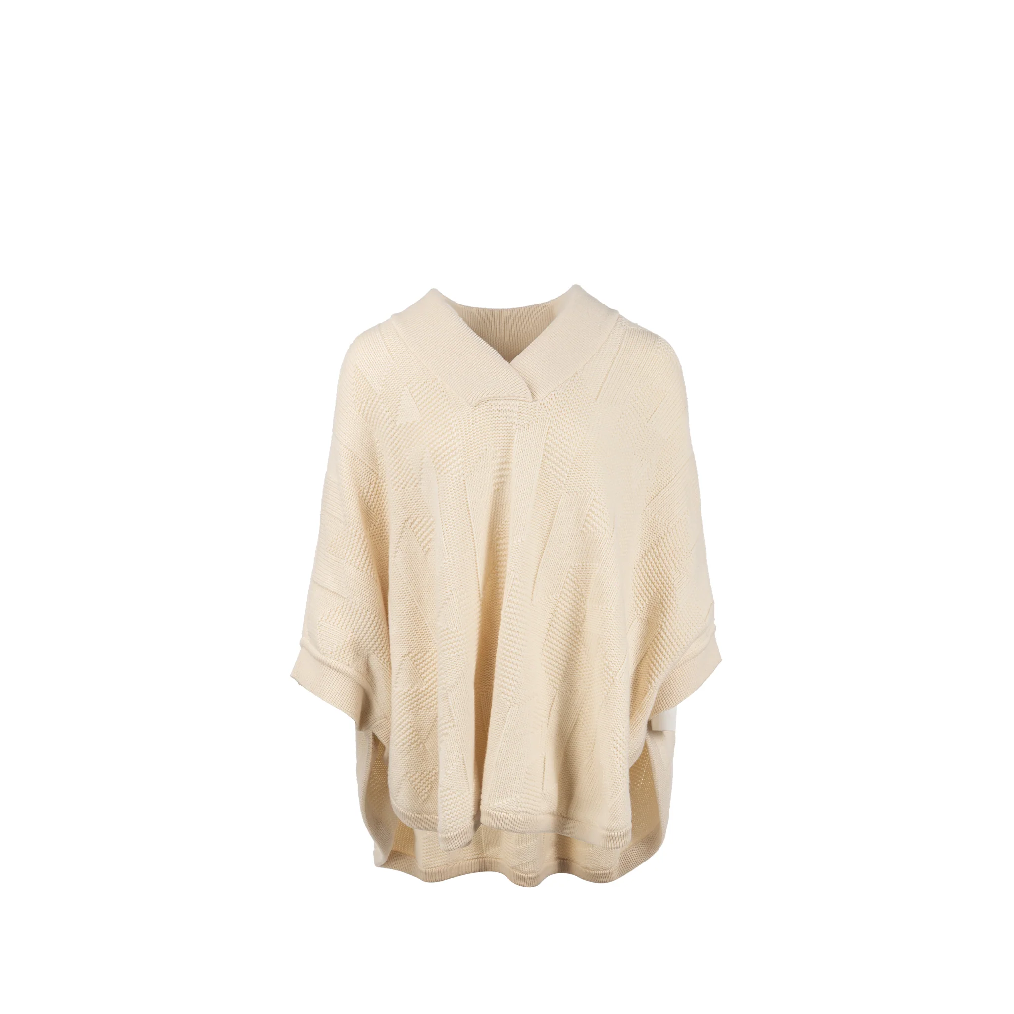 Hermes Size 34 PULL INSPI CAPE WOOL Cream