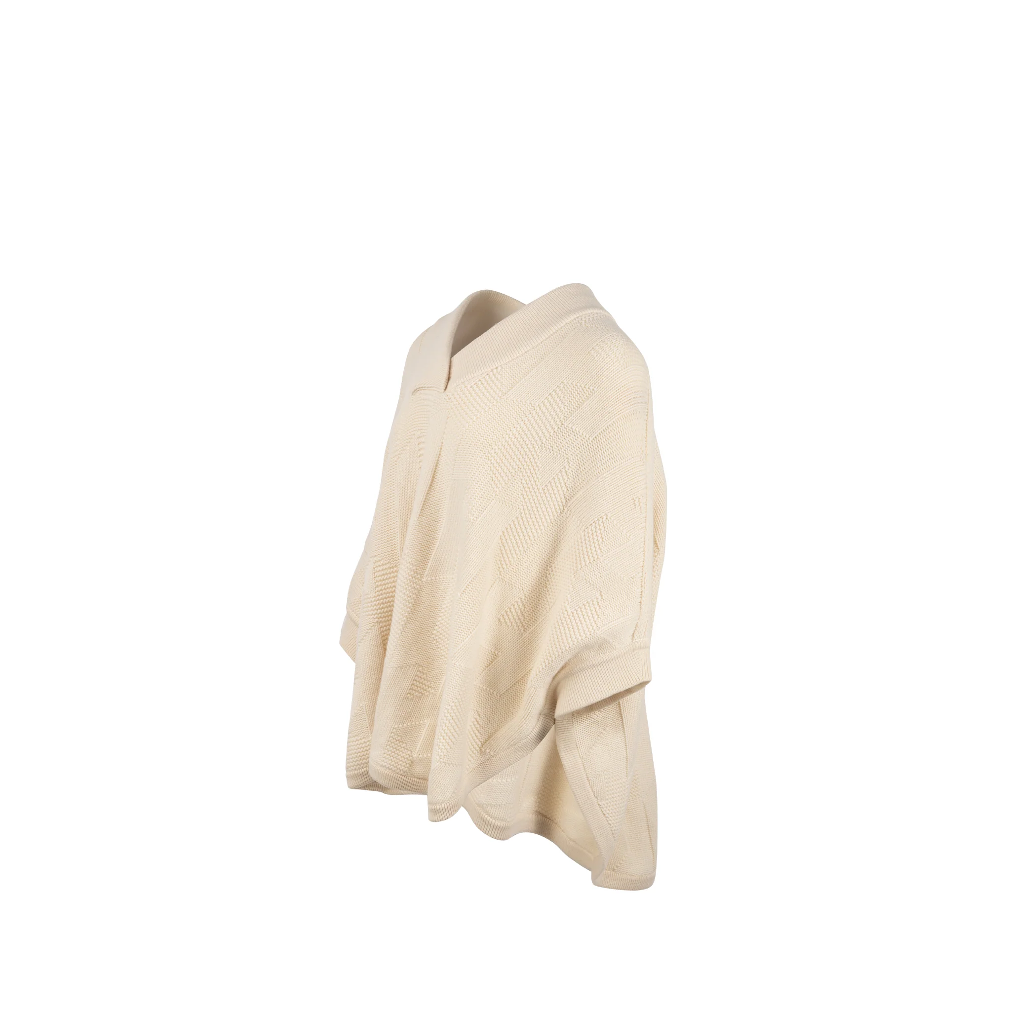 Hermes Size 34 PULL INSPI CAPE WOOL Cream - Image 2