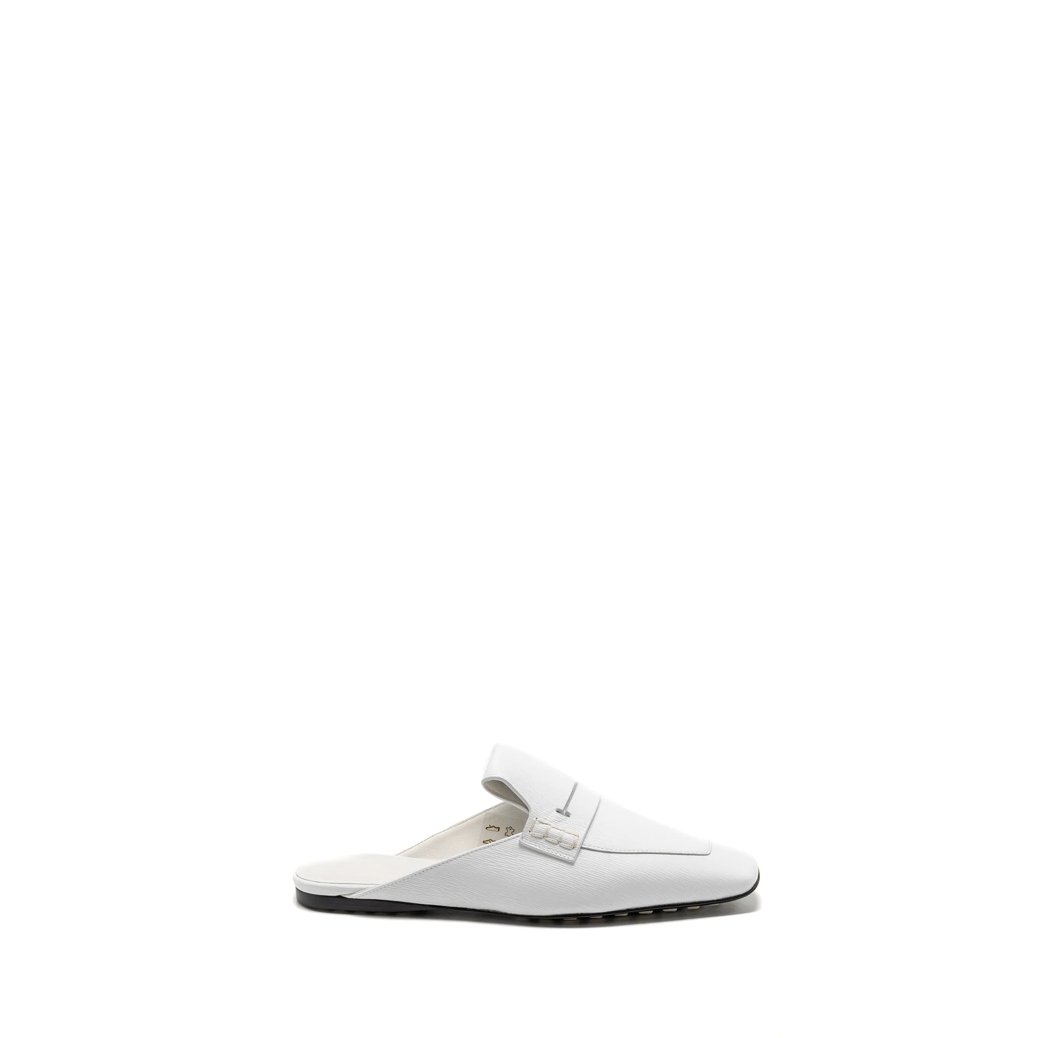 Hermes Size 35 Eloge Mules Chèvre Liegee Blanc - Image 5