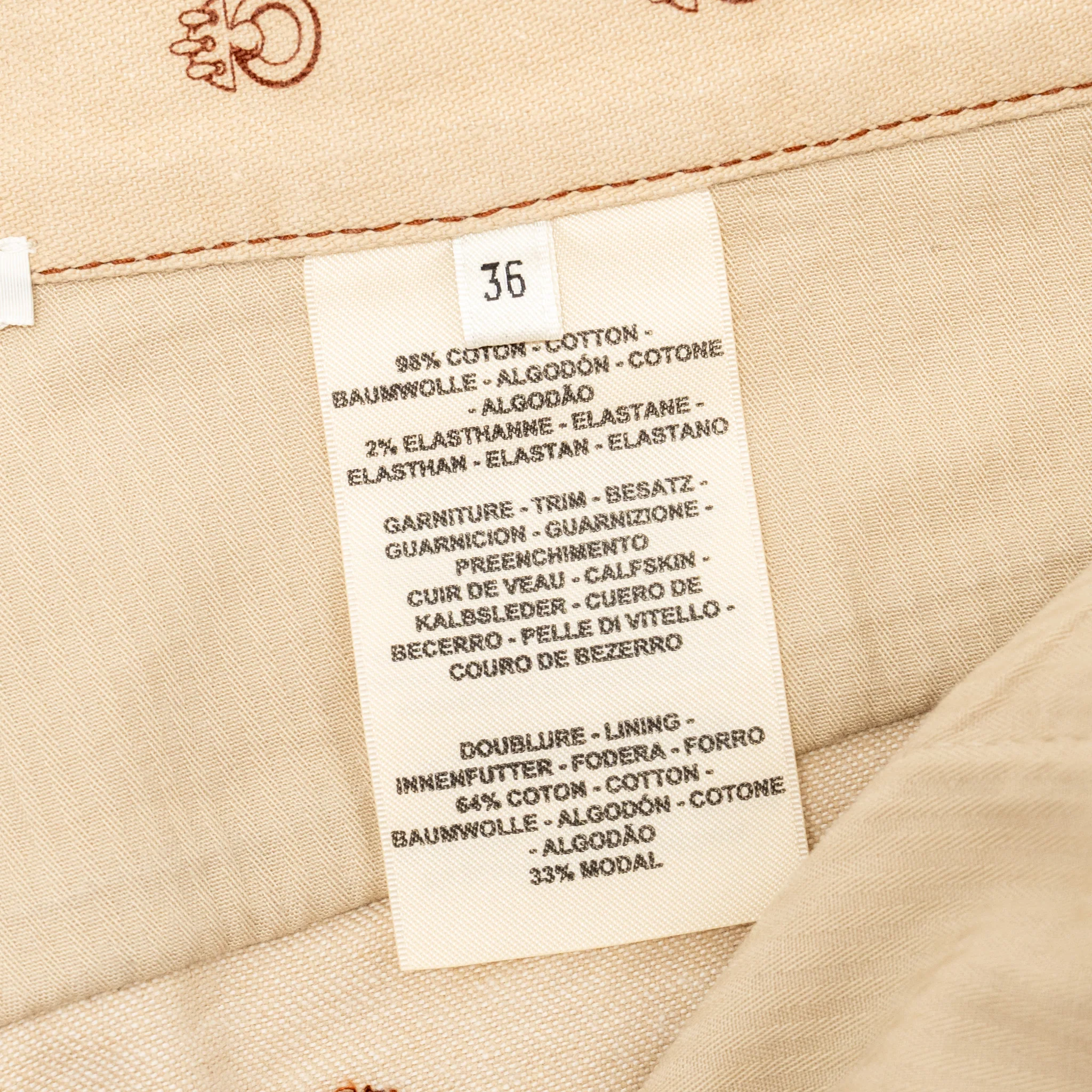 Hermes Size 36 Cliquetis Jeans Denim Beige Argile - Image 7