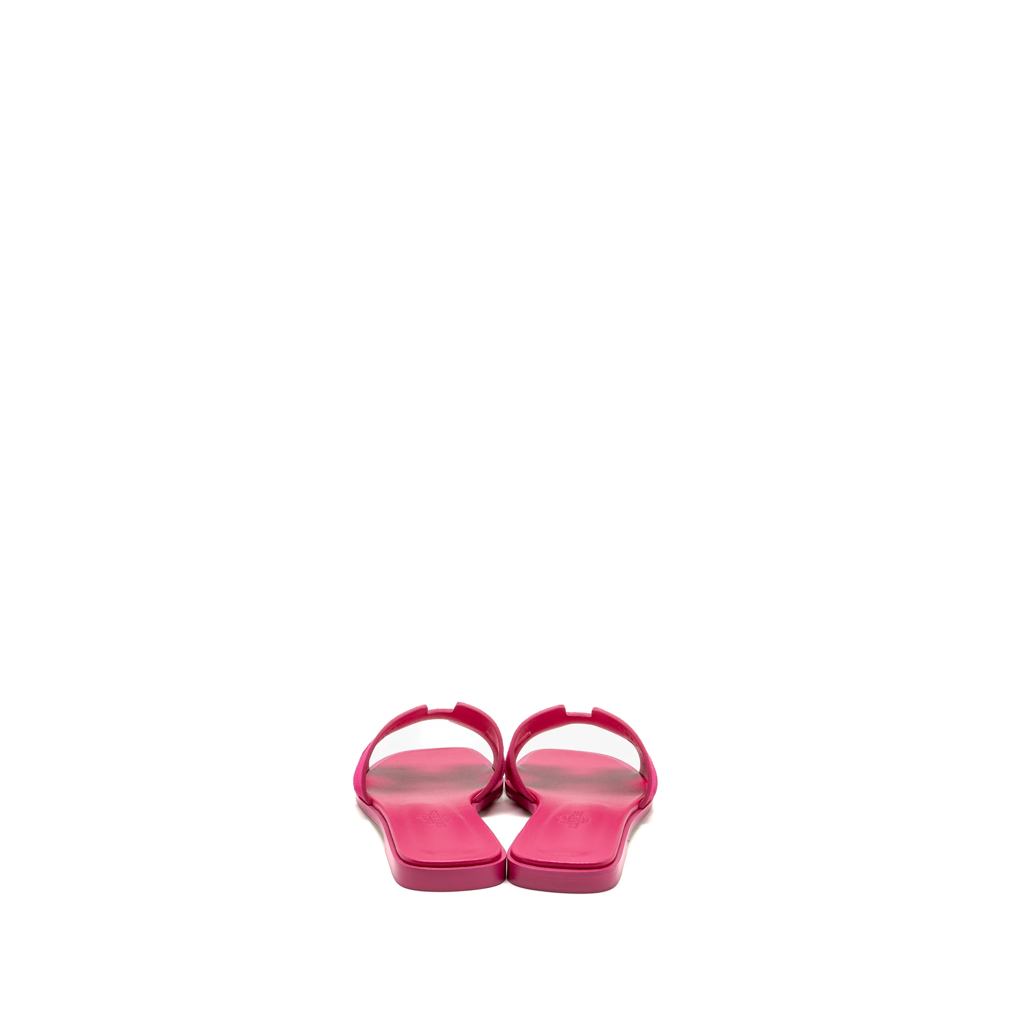 Hermes Size 36 Oran Sandals Leather Pink - Image 2
