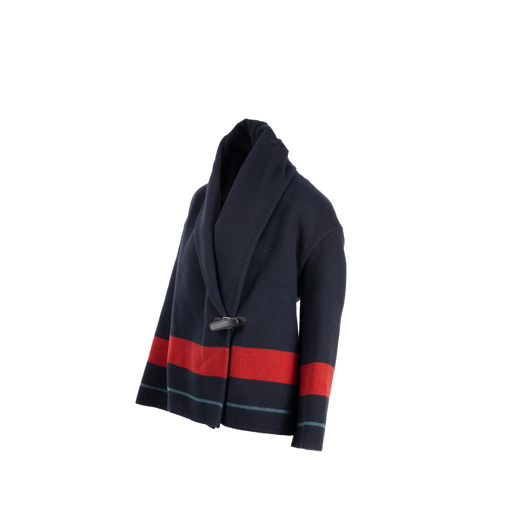 Hermes Size 36 Peacoat Cashmere Navy/Red SHW - Image 2
