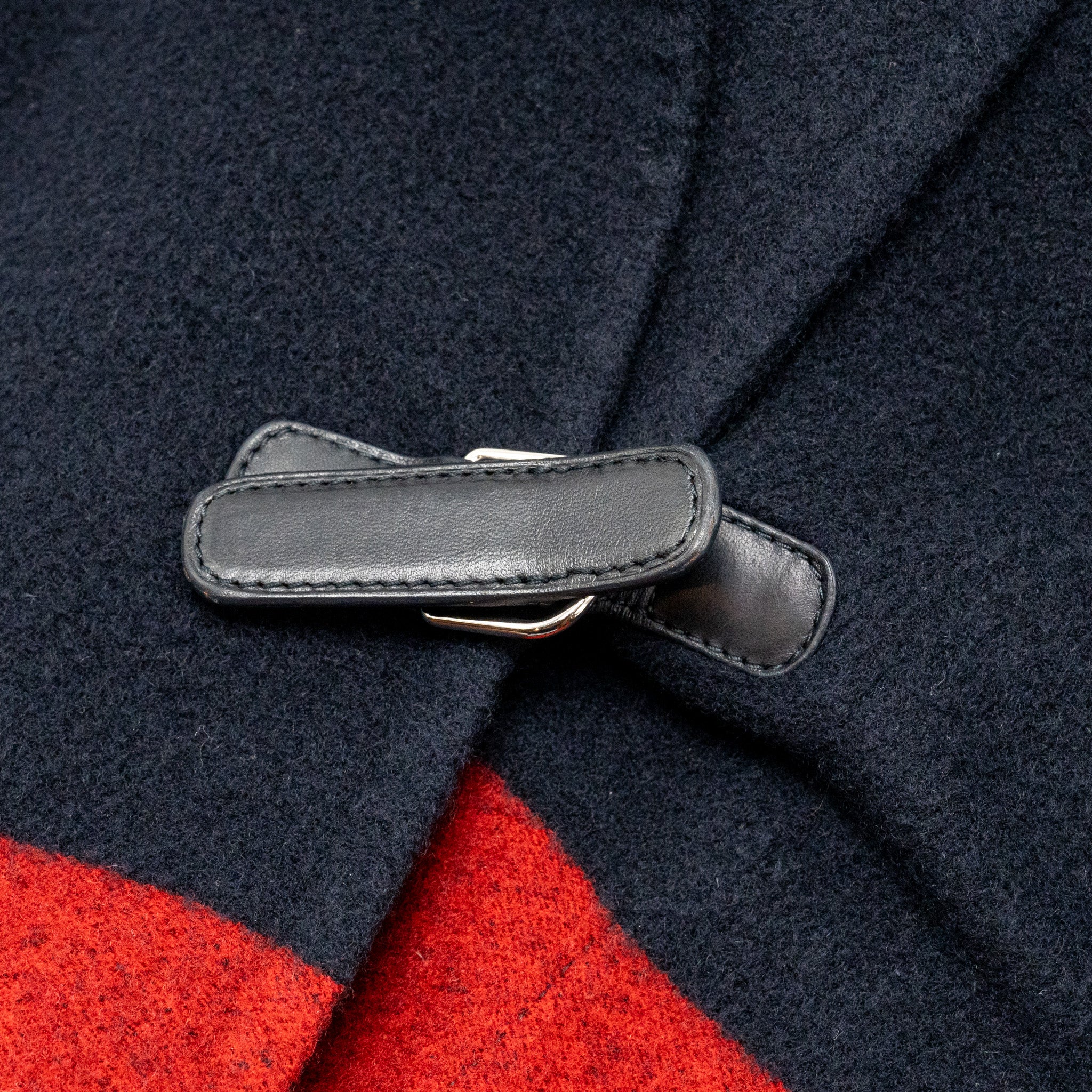 Hermes Size 36 Peacoat Cashmere Navy/Red SHW - Image 4