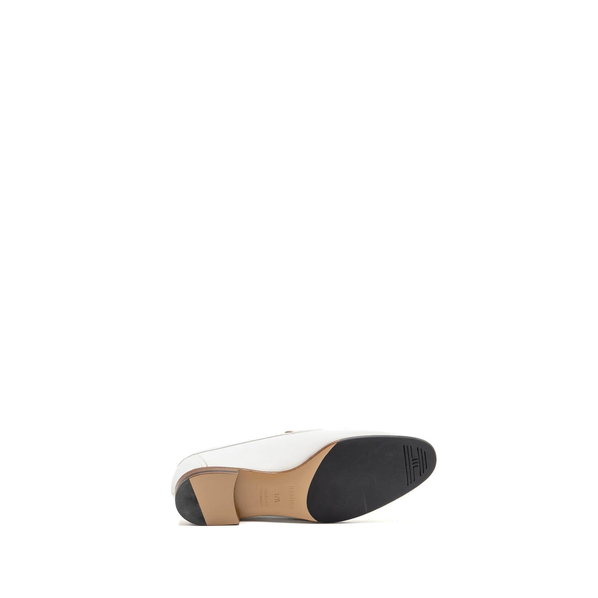 Hermes size 37.5 Royal loafer calfskin white RGHW - Image 6