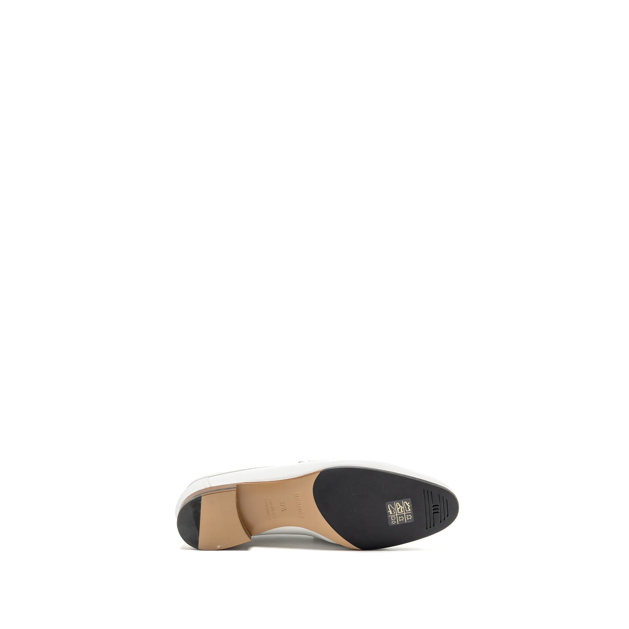 Hermes size 37.5 Royal loafer calfskin white RGHW - Image 7