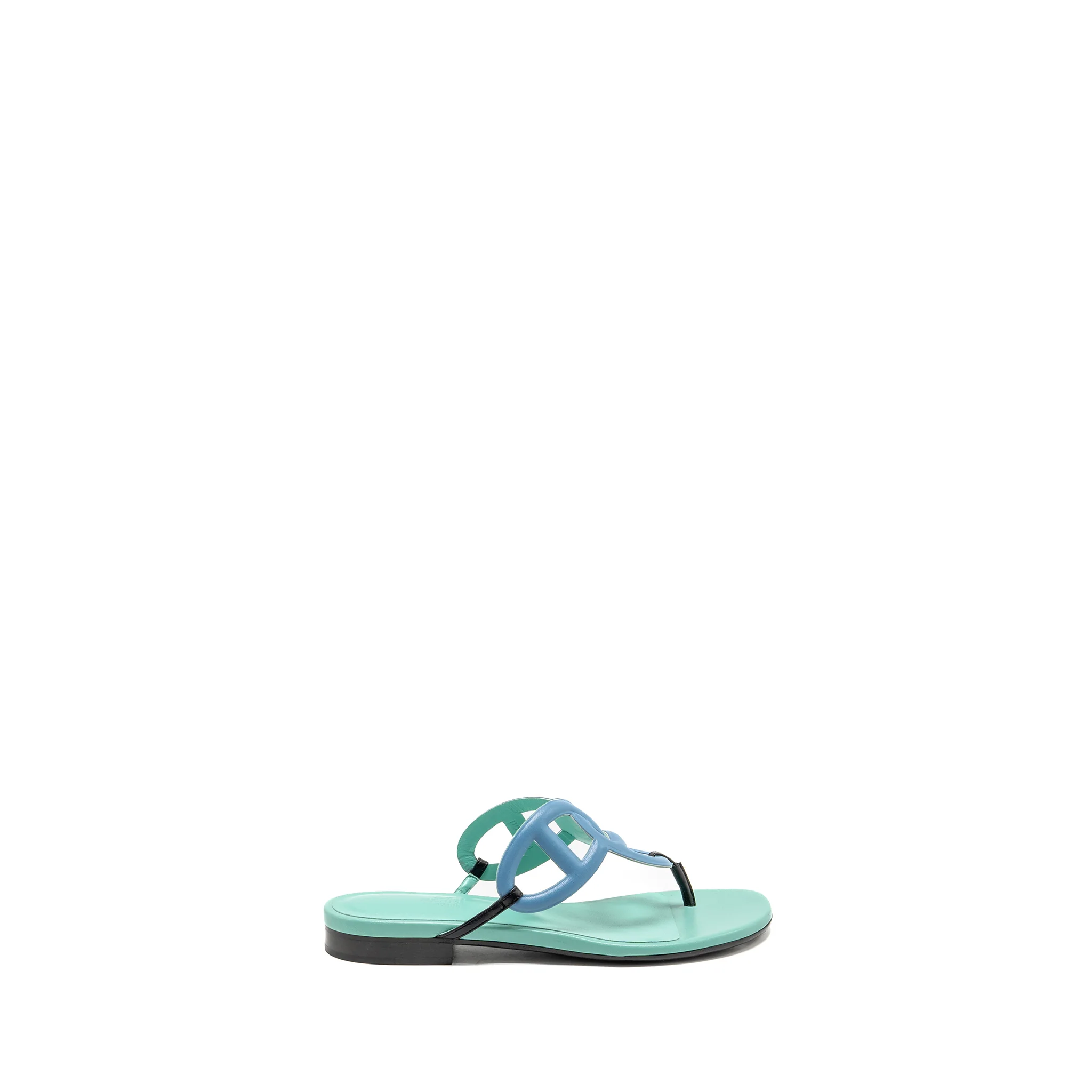 Hermes Size 37 Agneau Beach sandals multicolour - Image 5