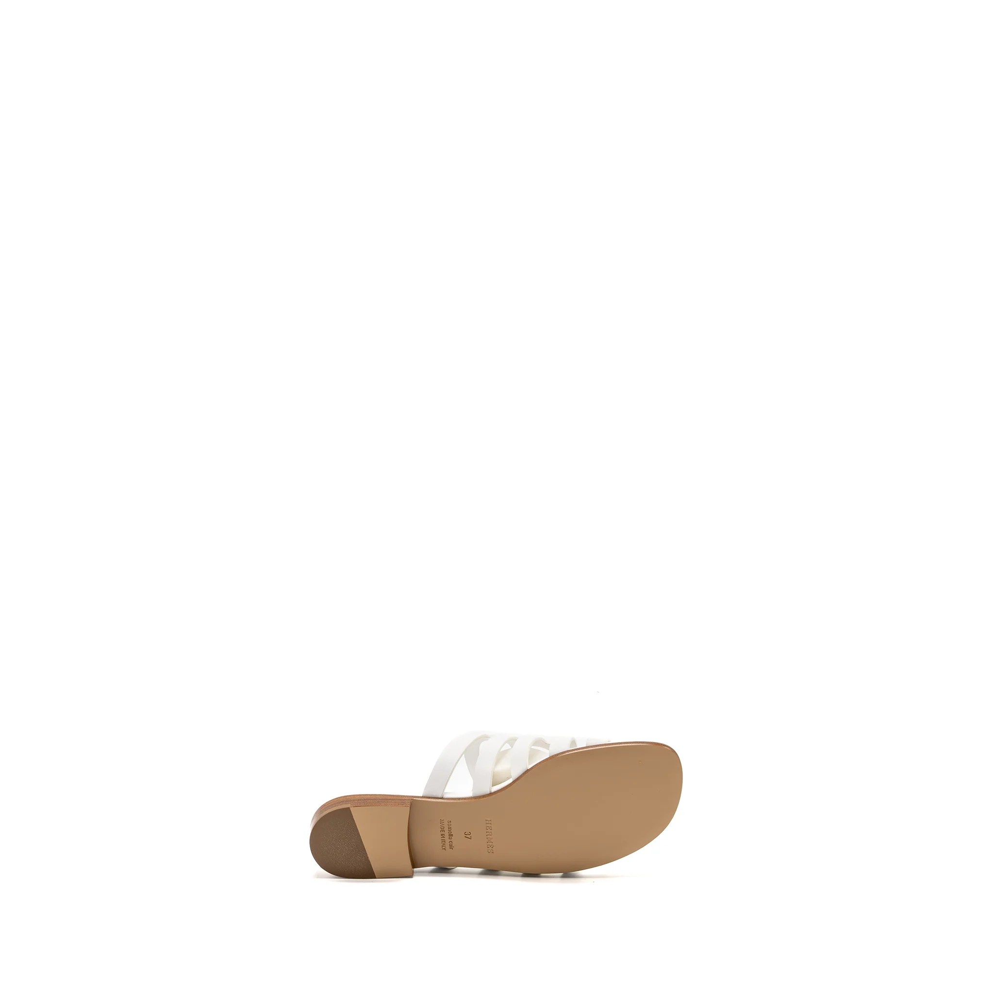 Hermes Size 37 Camelia Sandal Calfskin White - Image 6