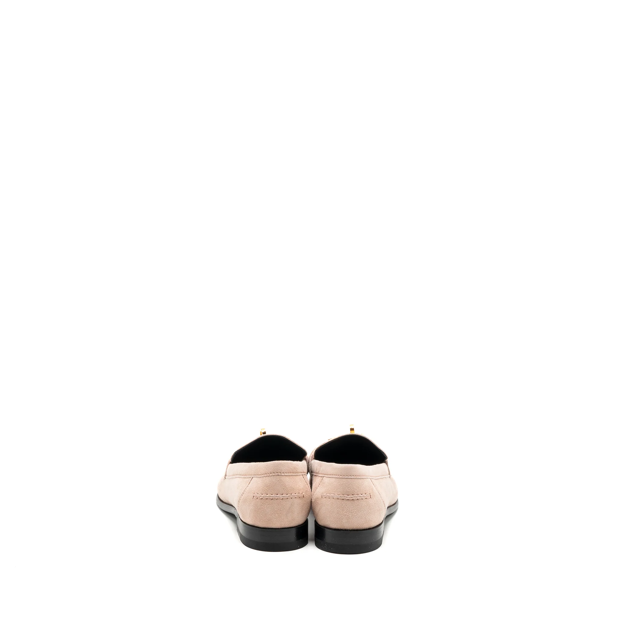 Hermes size 37 destin loafer suede rose opaline RGHW - Image 3