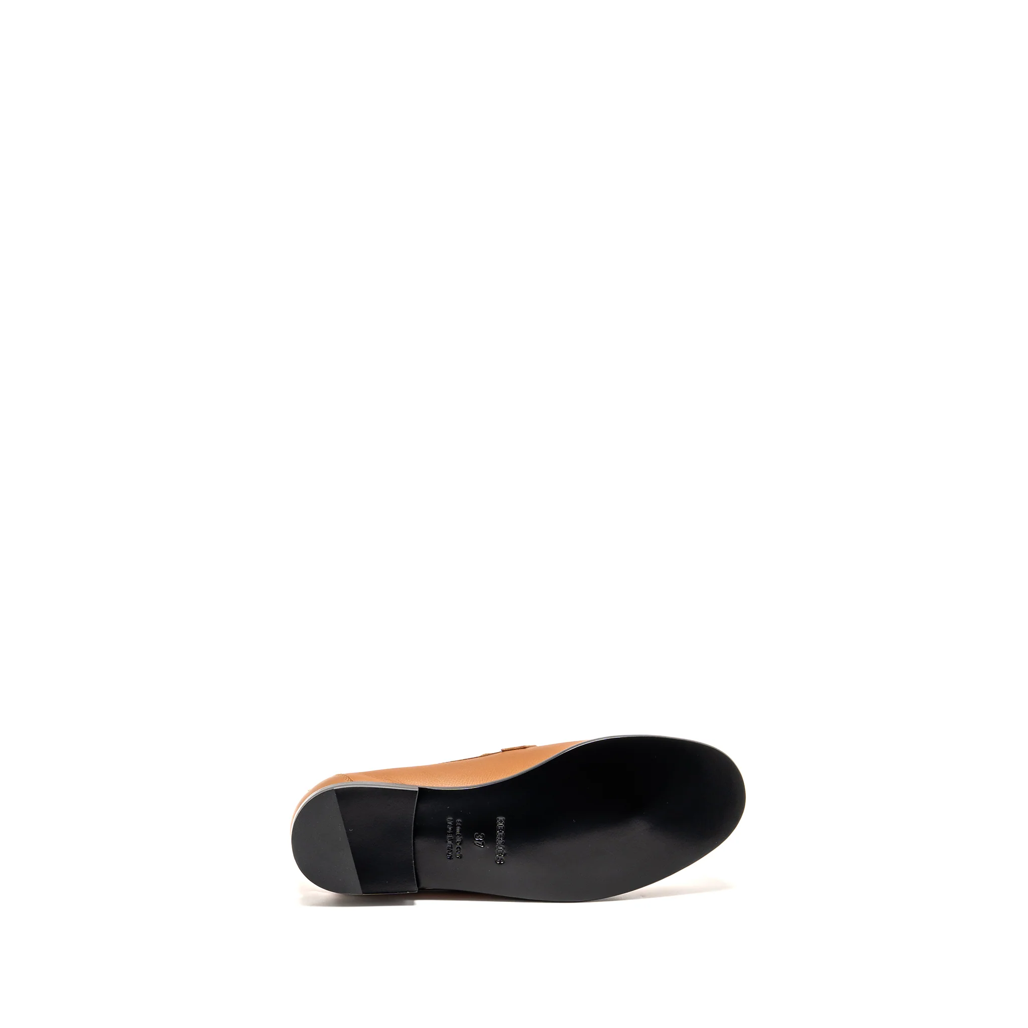 HERMES Size 37 Destin Mocassins Epsom Naturel SHW - Image 6