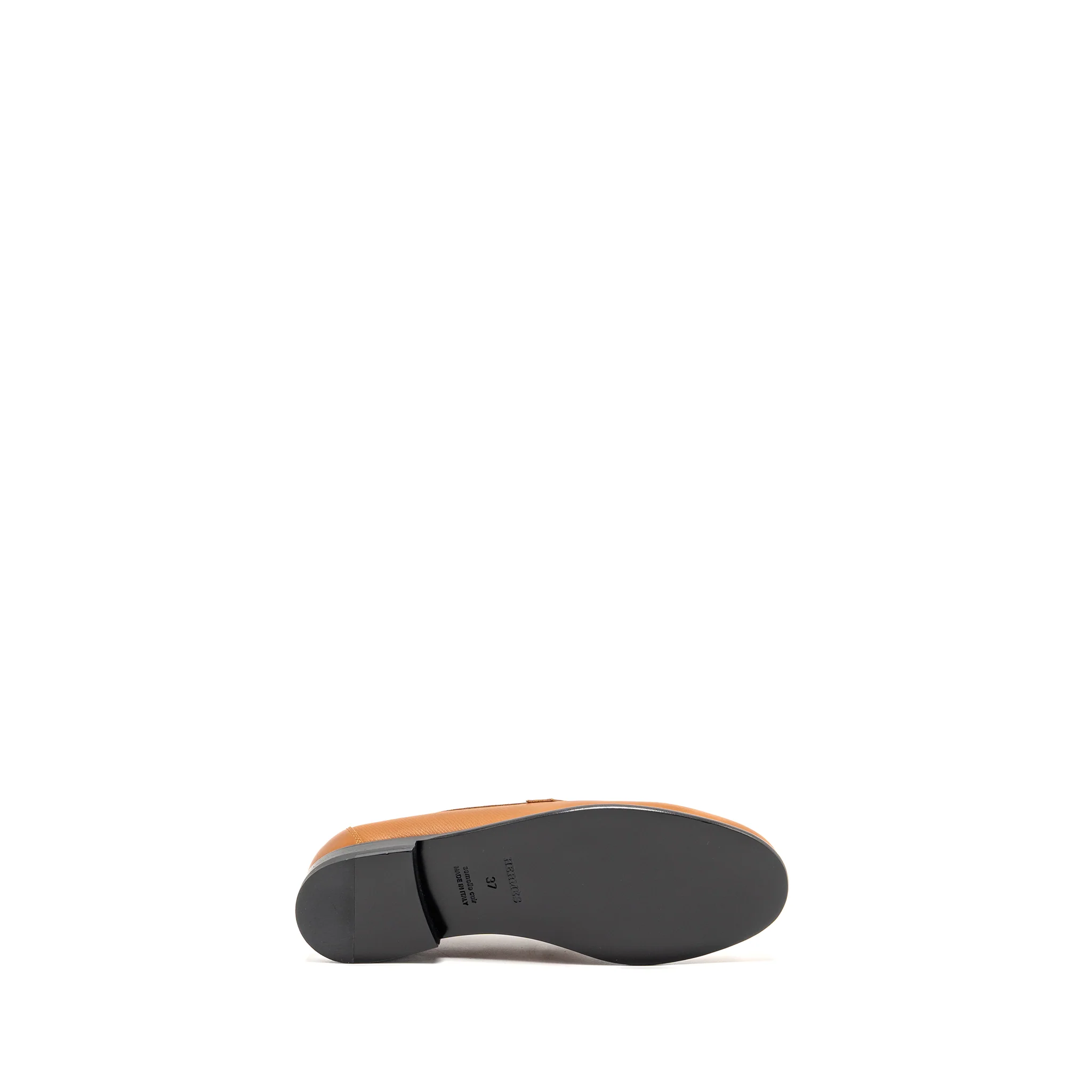 HERMES Size 37 Destin Mocassins Epsom Naturel SHW - Image 7