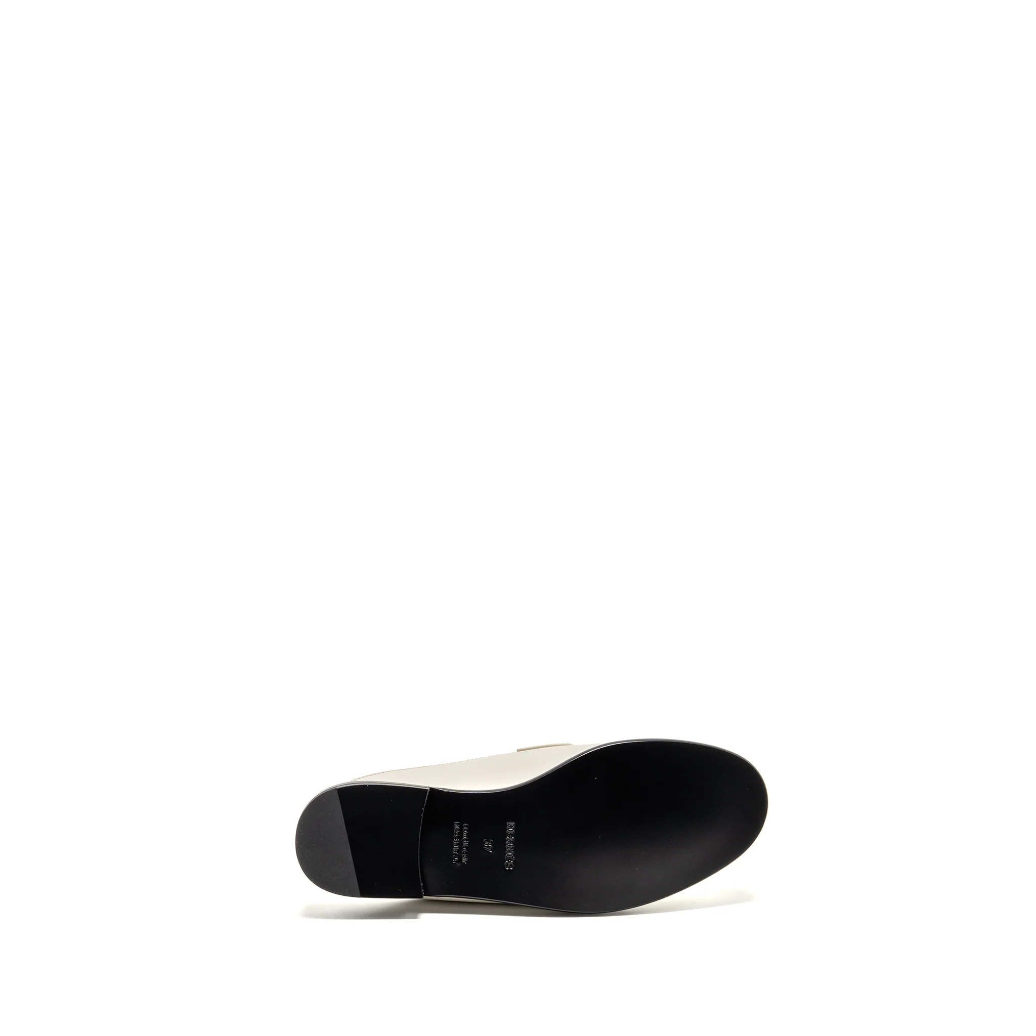 Hermes Size 37 Lota Mule Calfskin Blanc De Paris SHW - Image 6