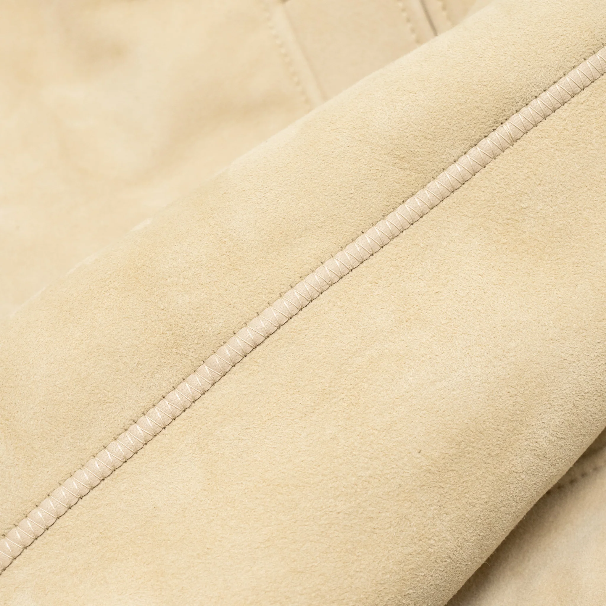 Hermes Size 38 Bomber Jacket Dyed Lambskin Blanc/Coquille SHW - Image 10