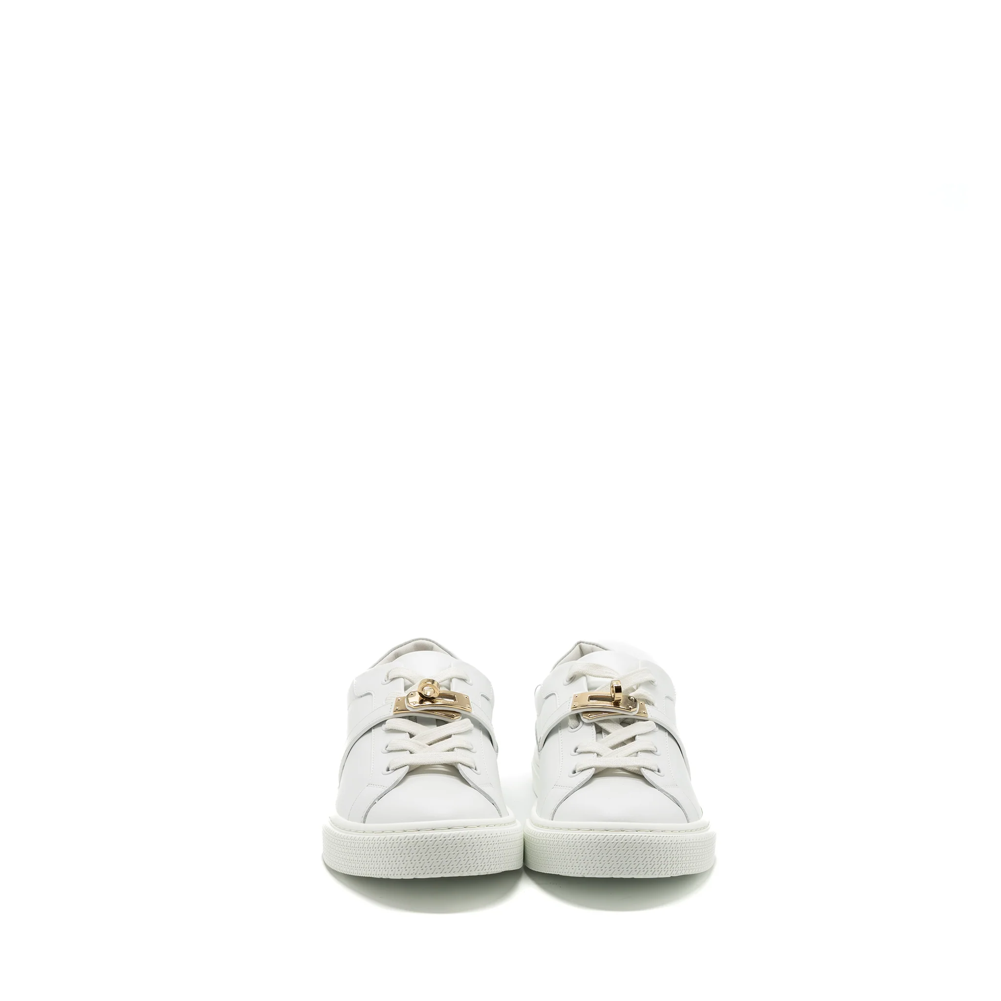 Hermes Size 38 Day Sneaker White GHW - Image 2