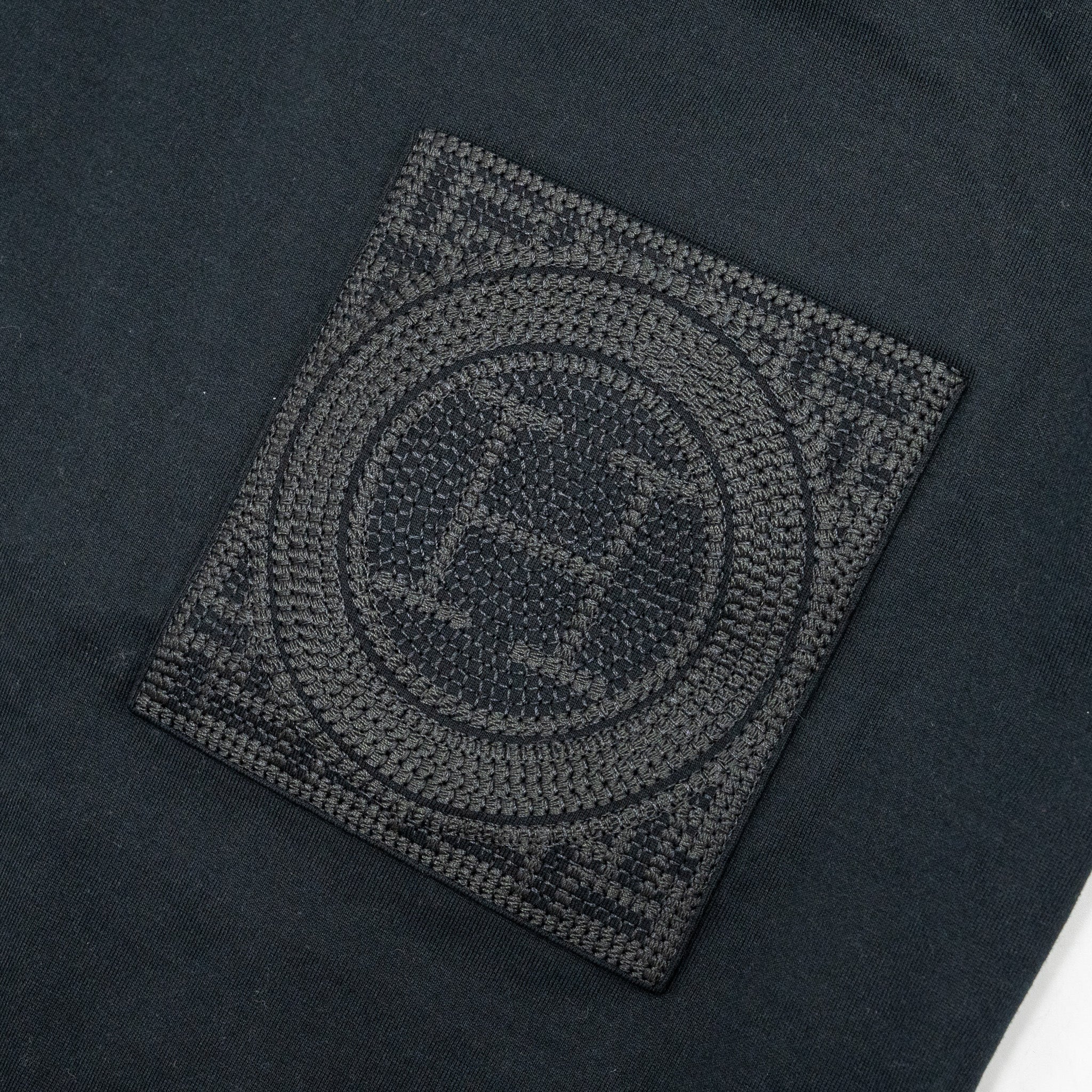 Hermes Size 38 Droit Pochette Brodee T-Shirt Cotton Black - Image 4