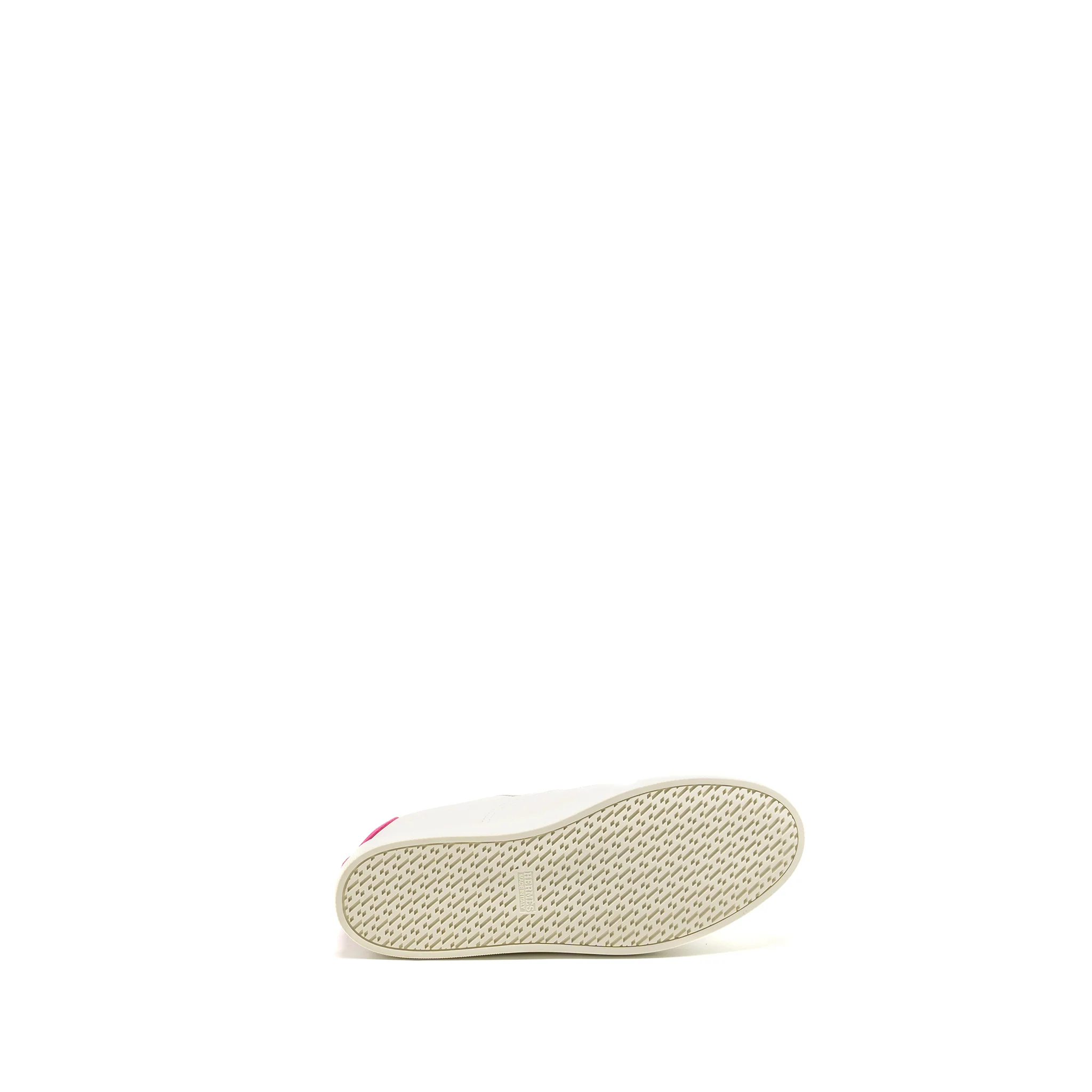Hermes Size 38 Quicker sneakers calfskin white / pink - Image 6