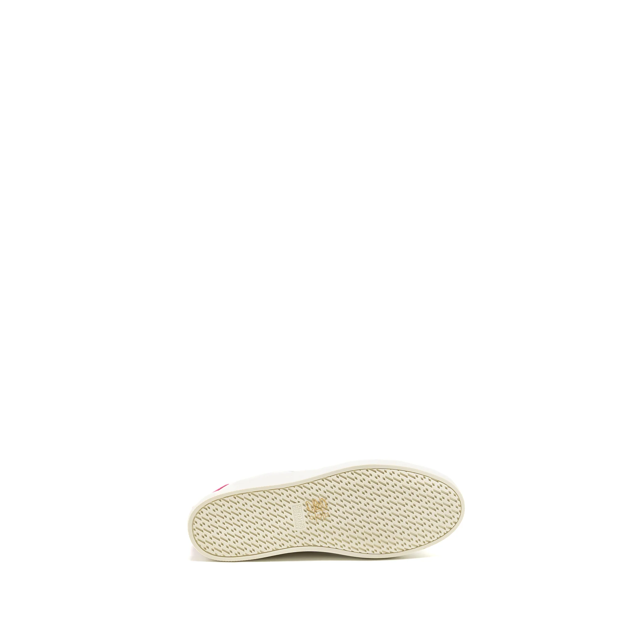Hermes Size 38 Quicker sneakers calfskin white / pink - Image 7