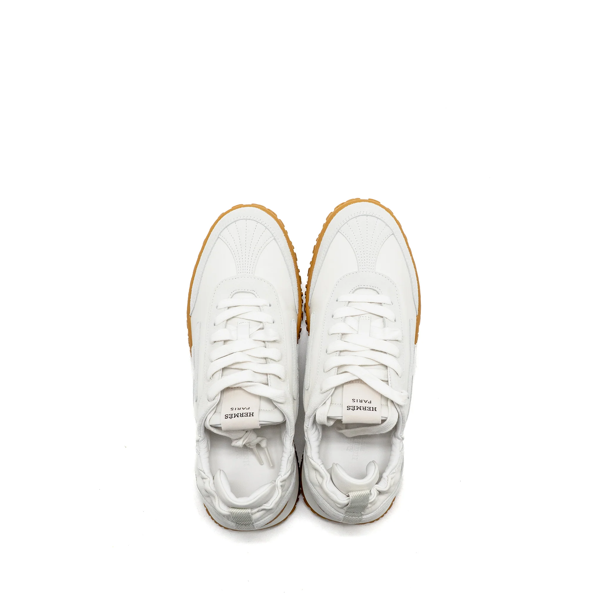 Hermes size 39.5 femme jet sneaker chevre velours Blanc - Image 2