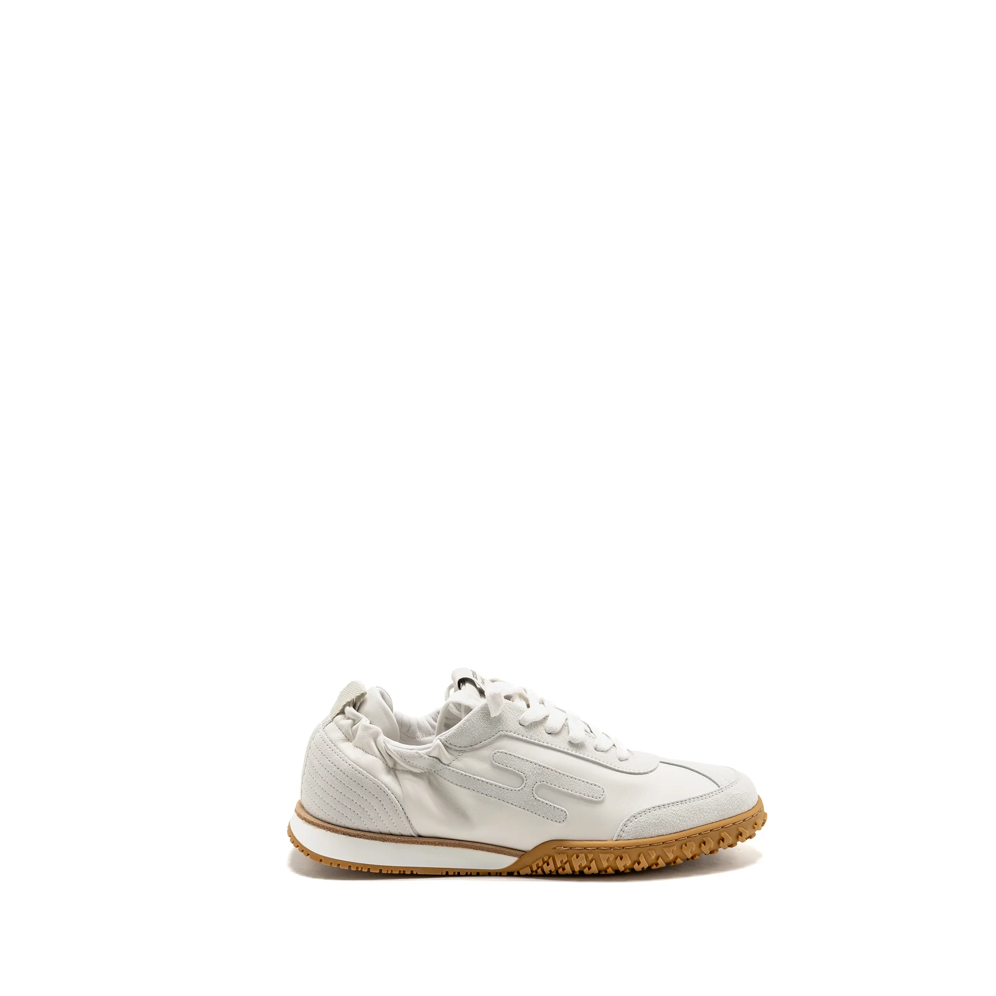 Hermes size 39.5 femme jet sneaker chevre velours Blanc - Image 5